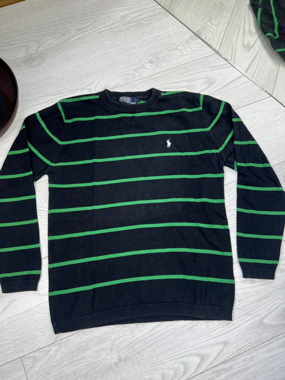 Polo Ralph Lauren × Vintage Vintage Polo Ralph Lauren Striped Boxy Sweater Y2K L Size US M / EU 48-50 / 2 - 5 Thumbnail