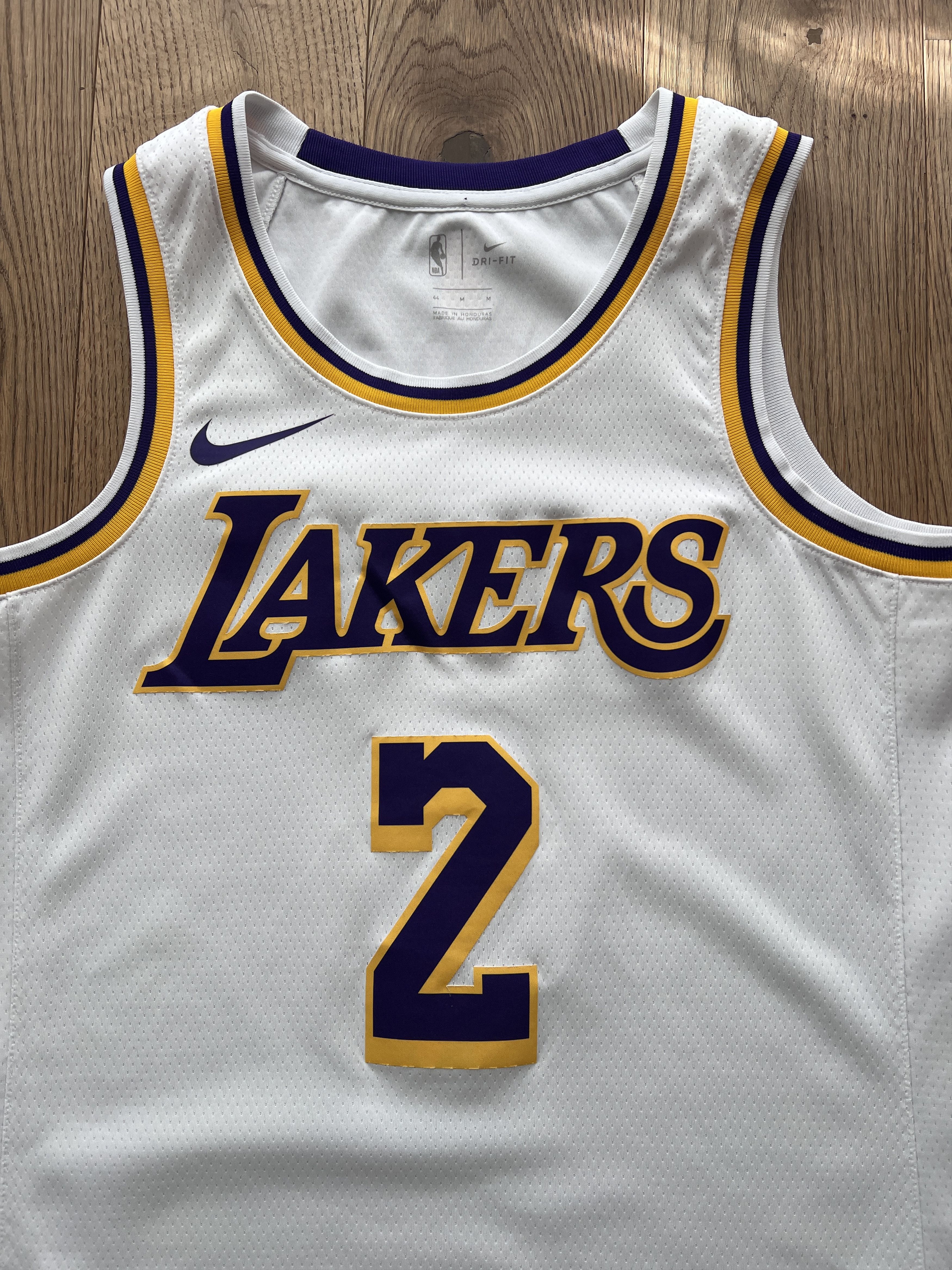 Nike RARE! Nike LA Lakers #2 Ball jersey NBA mesh basketball home Size US M / EU 48-50 / 2 - 6 Thumbnail