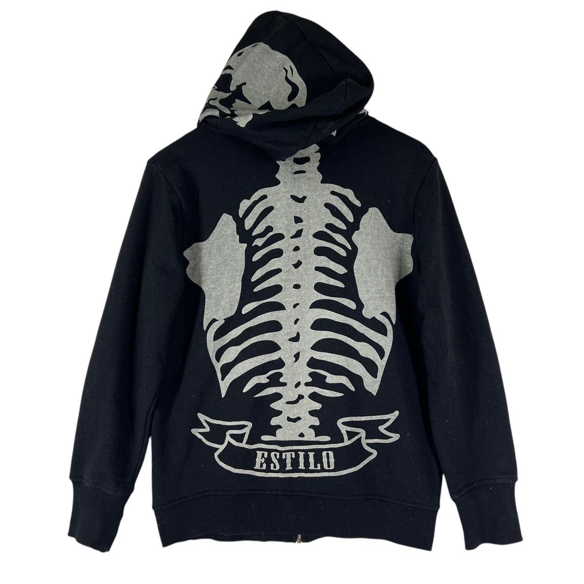 Japanese Brand 🔥 ESTILO SKELETON SKULL ZIP UP HOODIES Size US M / EU 48-50 / 2 - 3 Thumbnail