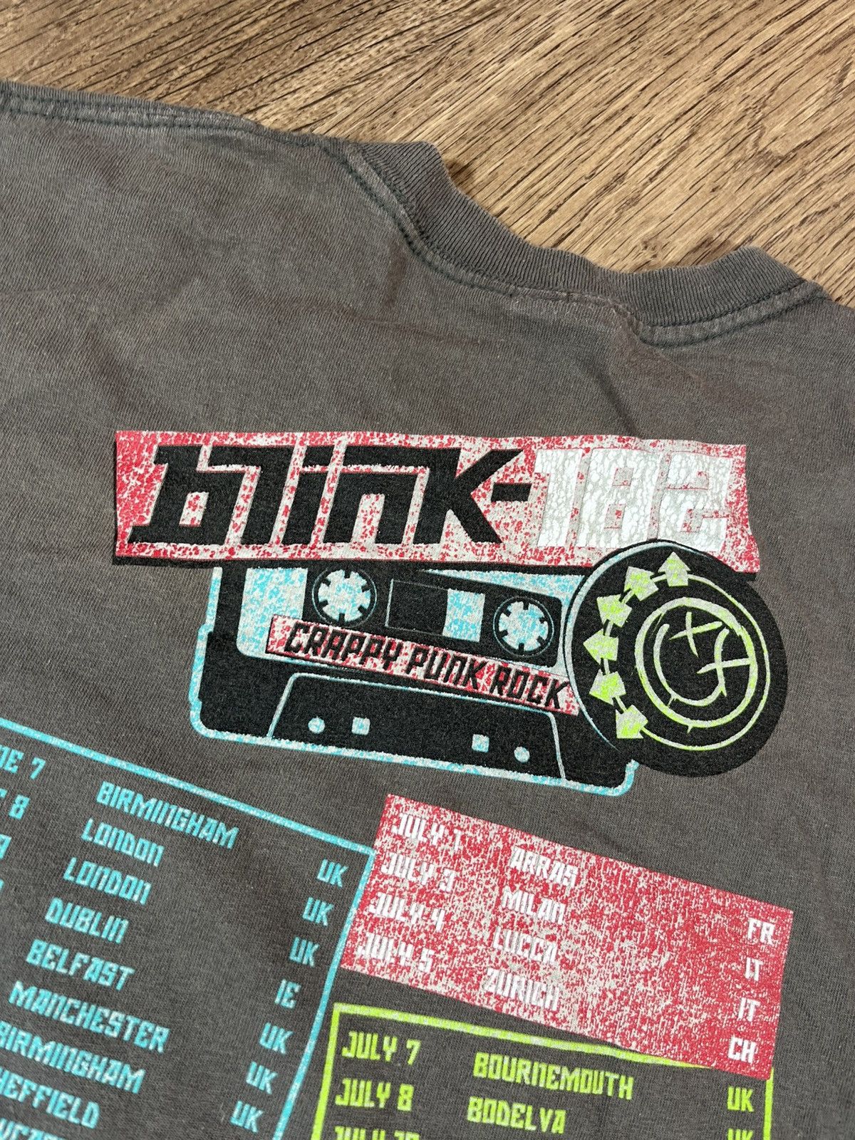Band Tees Blink-182 2012 Tour T Shirt Crappy Punk Rock Band Size US L / EU 52-54 / 3 - 11 Thumbnail