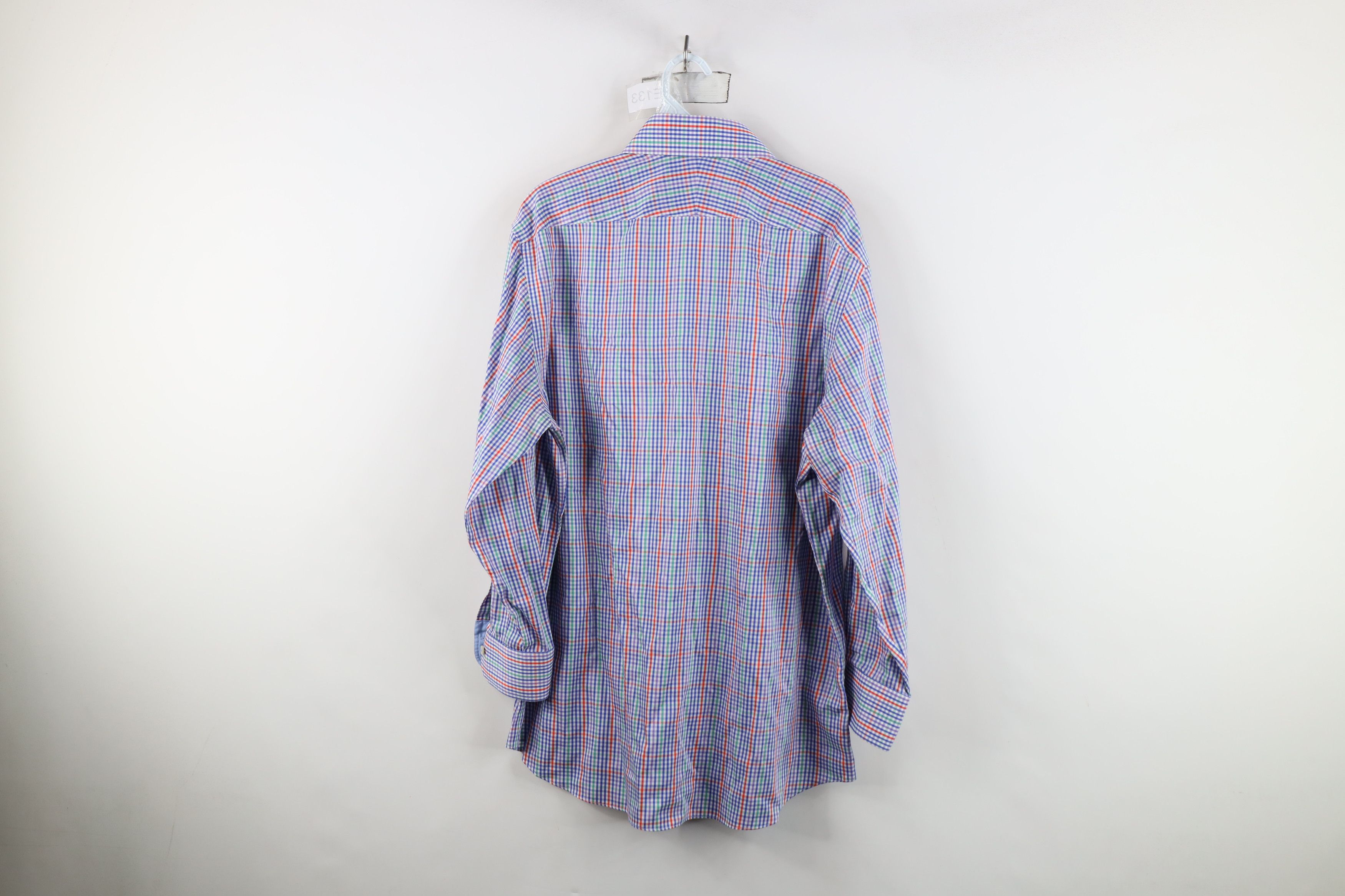 Charles Tyrwhitt Charles Tyrwhitt Fit Rainbow Plaid Collared Button Shirt Size US M / EU 48-50 / 2 - 10 Thumbnail