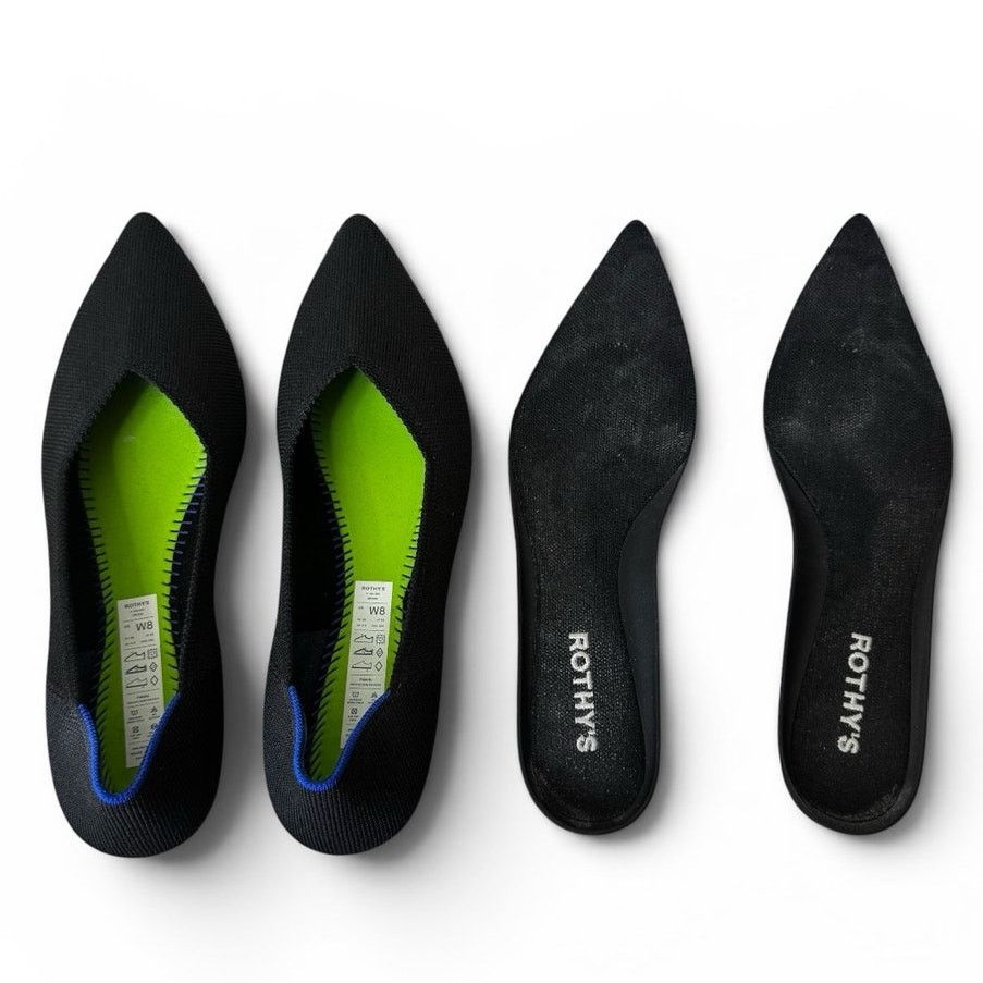Rothy's ROTHY’S The Point II Ballet Flat Black Size 8 Size US 8 / IT 38 - 2 Thumbnail