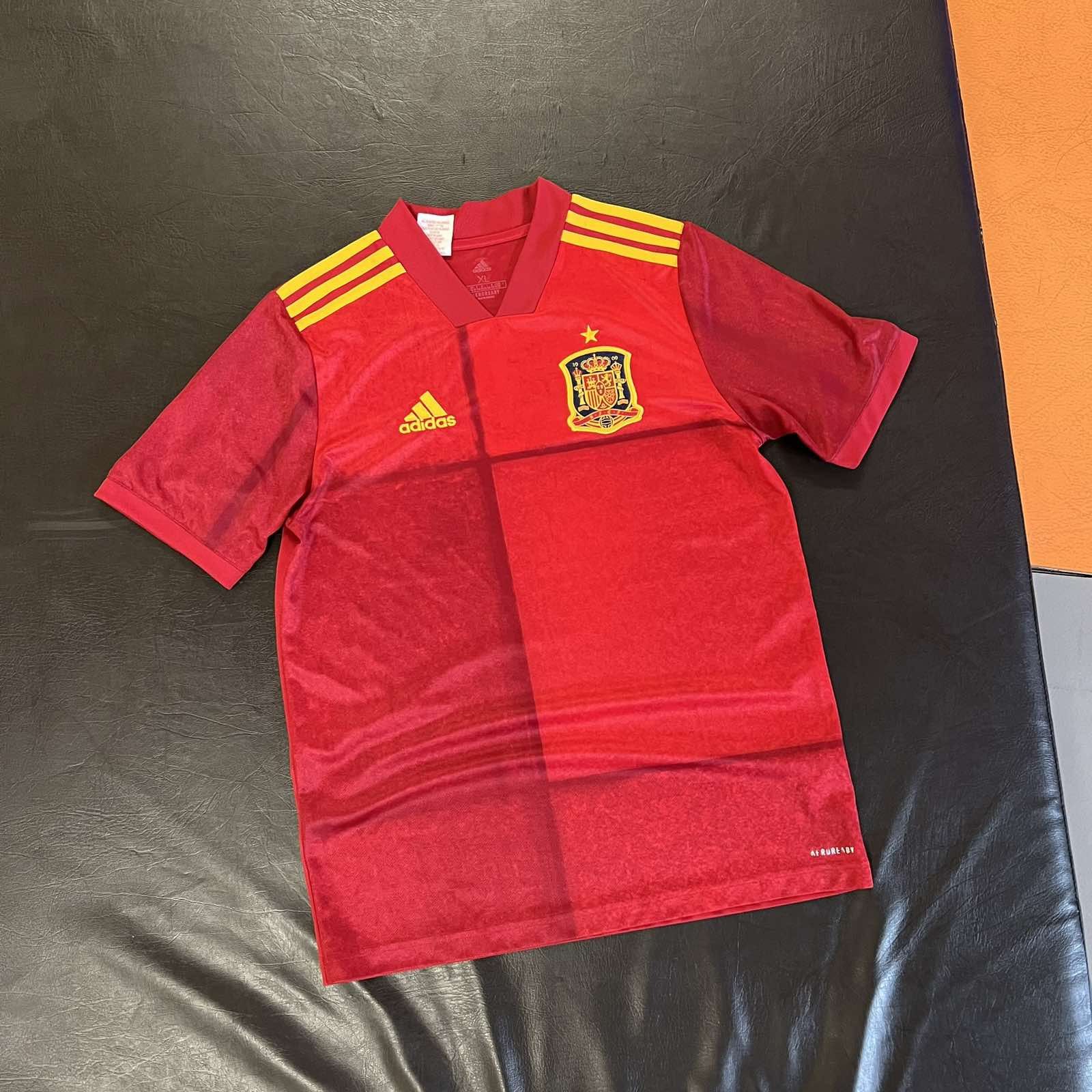 Adidas Adidas Spain Soccer Jersey football Tshirt Sz S Size US S / EU 44-46 / 1 - 1 Thumbnail