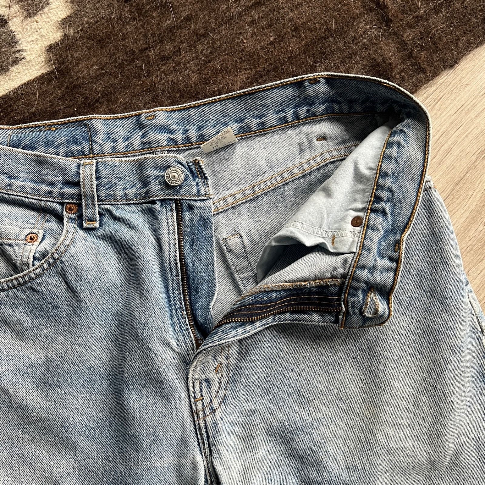 Levi’s 505 Vintage Regular Fit Light Wash Jeans 9619AC