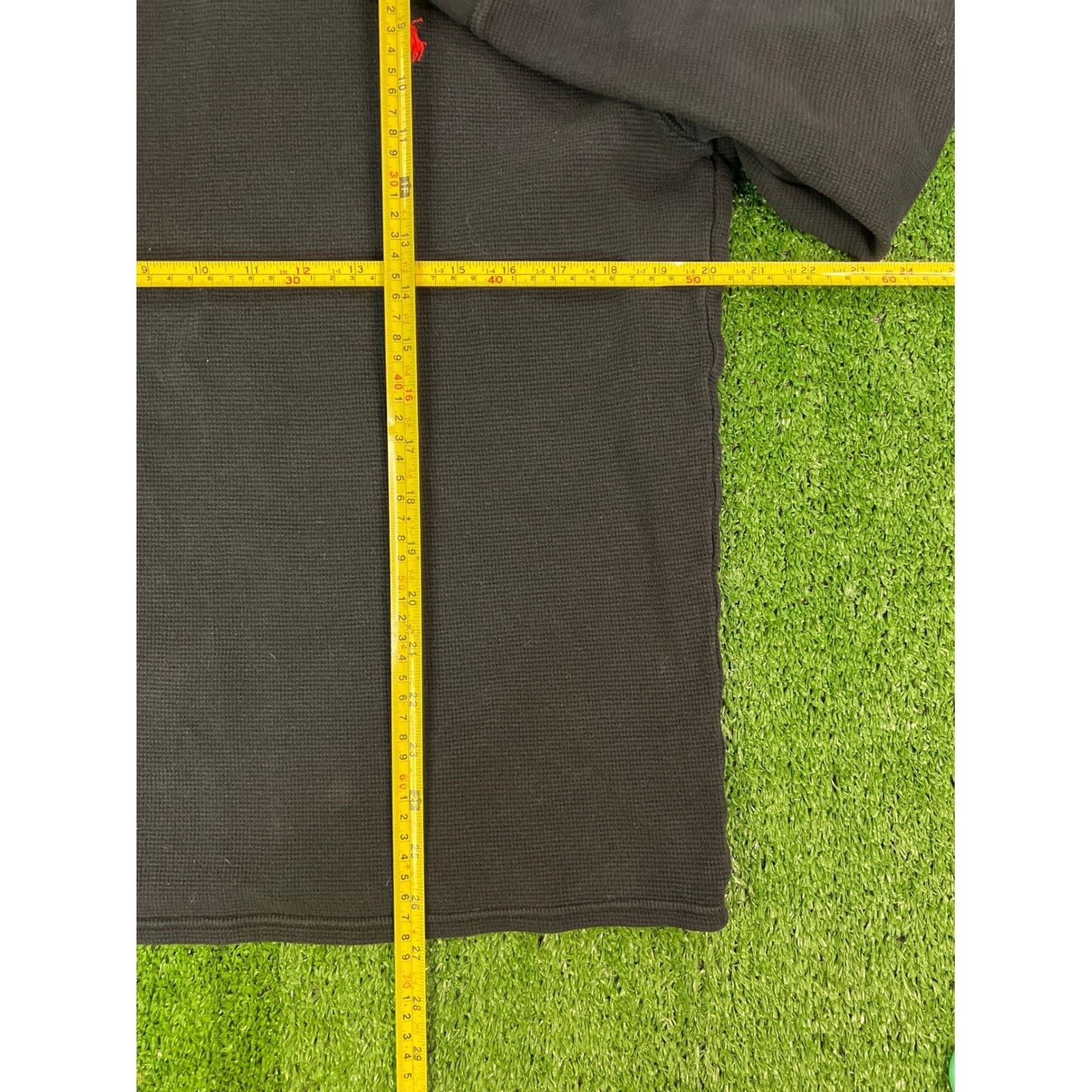 Polo Ralph Lauren Polo Ralph Lauren Mens Black Waffle Knit Thermal XL Size US XL / EU 56 / 4 - 4 Thumbnail