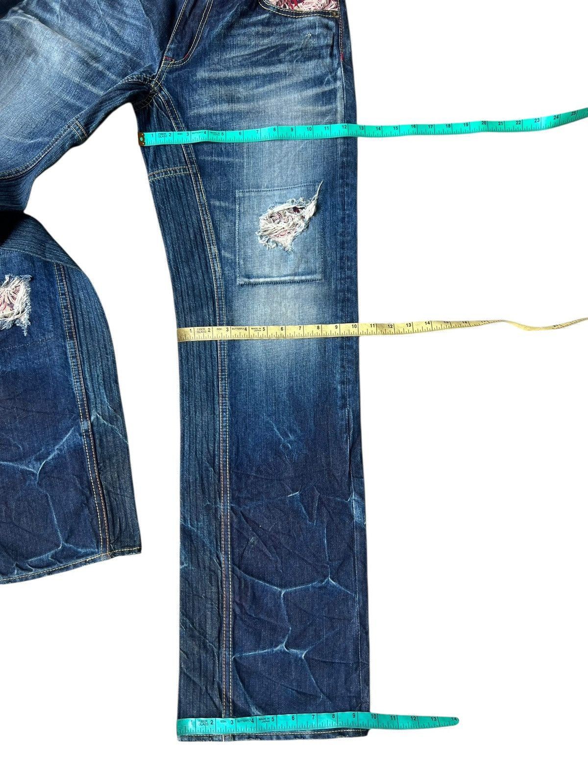 Eternal ETERNAL Japan Distressed Aging Mud Hybrid Denim Loose Jeans Size US 32 / EU 48 - 5 Thumbnail