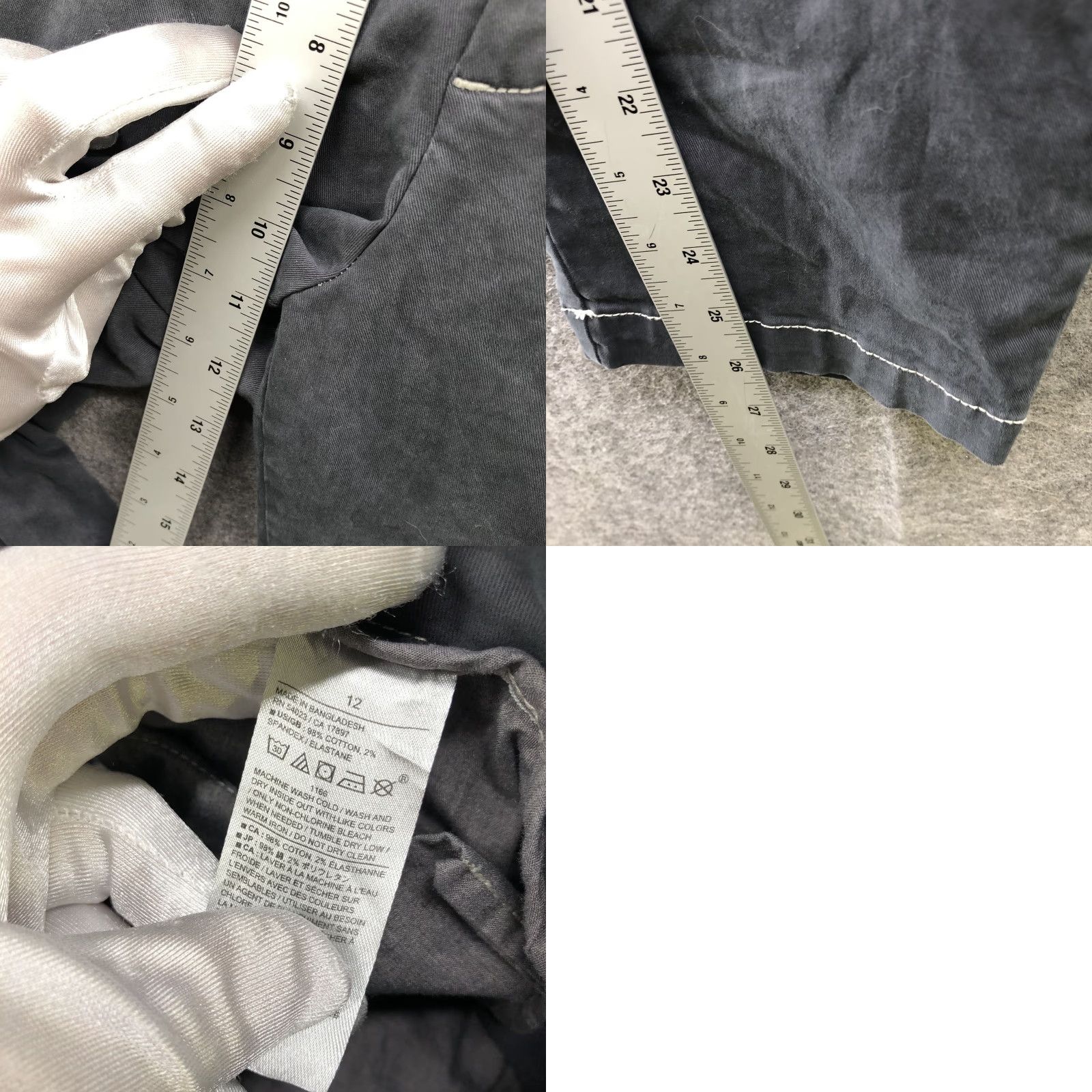 Banana Republic Banana Republic Slim Fit Authentic Chino Pants Womens 12 Cropped Gray Size 12 Cotton Blend Flat Front Crewneck? Size 34" / US 12 / IT 48 - 8 Thumbnail