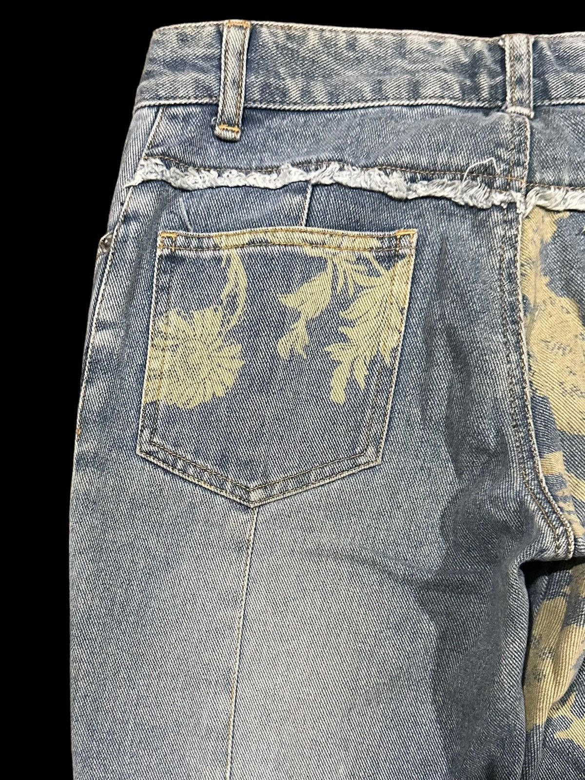 Designer × If Six Was Nine × Jean Paper Cut Hagi Denim JOUER AUX ECHECS Bootcut Flores Jeans Size 28" / US 6 / IT 42 - 10 Thumbnail