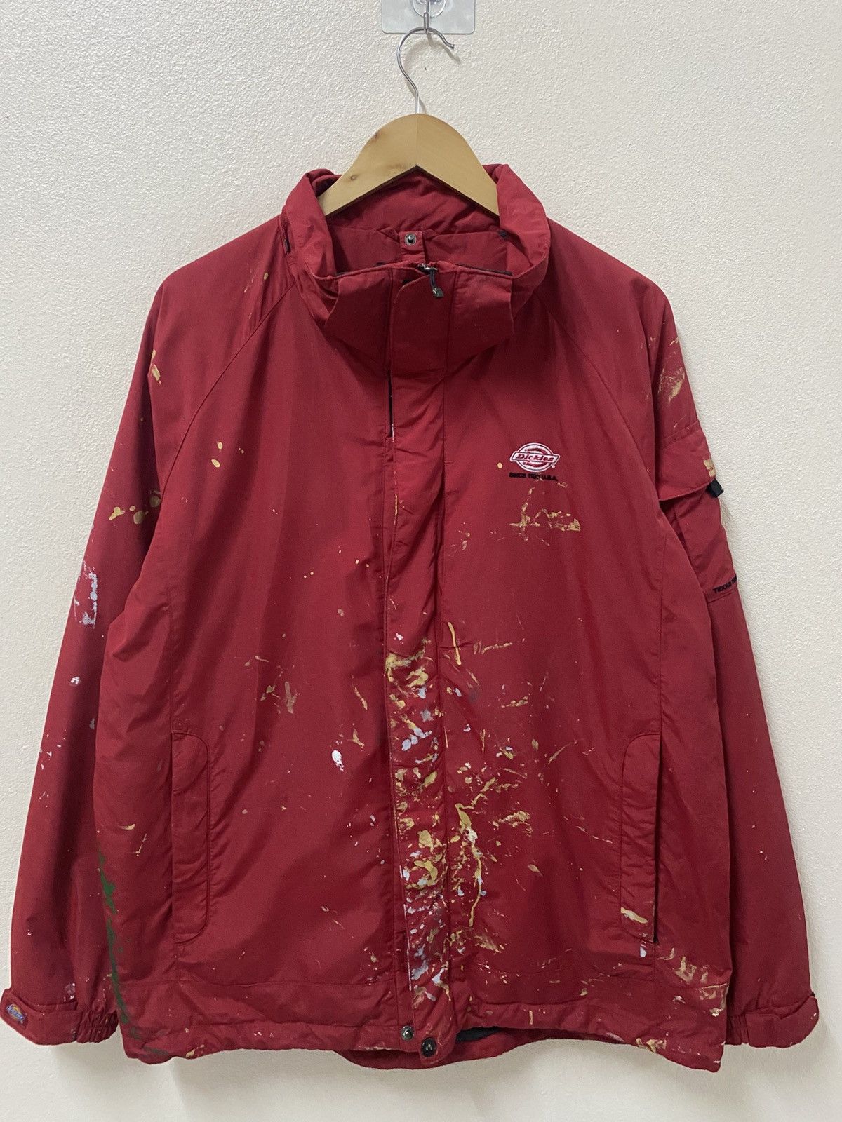 Dickies Dickies Red Paint-Splatter Work Jacket – Distressed Graffiti Size US L / EU 52-54 / 3 - 3 Thumbnail