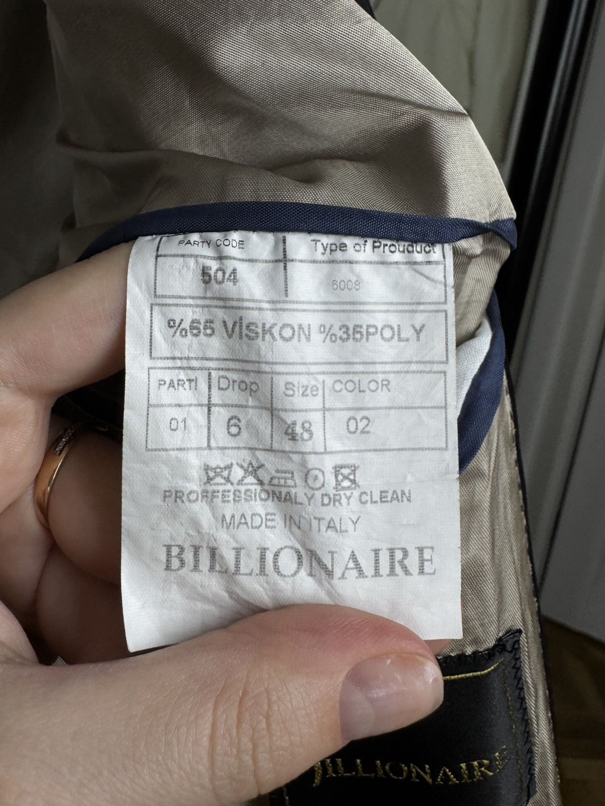 Billionaire Couture Billionaire black 2 button small stripped pattern blazer Size 38R - 11 Thumbnail