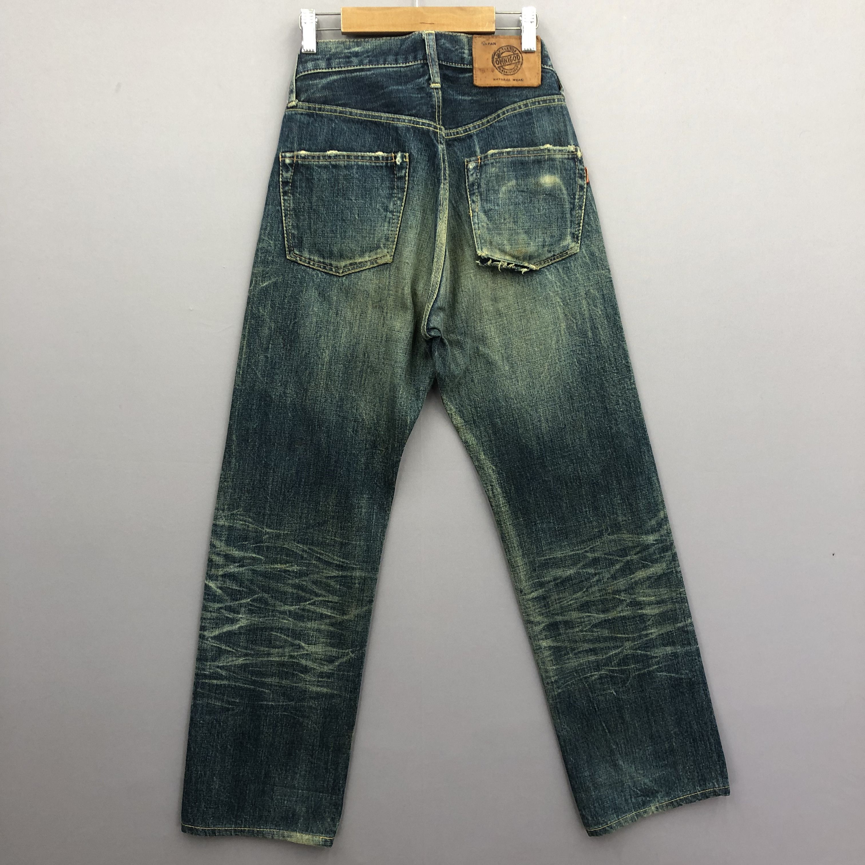 Japanese Brand Vintage Rusty Omnigod Selvedge Japanese Jeans Redline Denim Size 26" / US 2 / IT 38 - 2 Thumbnail