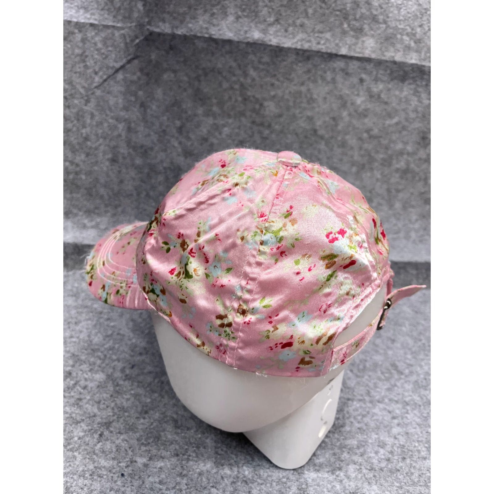 Vintage Lake Shore Drive Baseball Cap Hat Pink Floral One Size Womens Adjustable Strap Back Size ONE SIZE - 5 Thumbnail