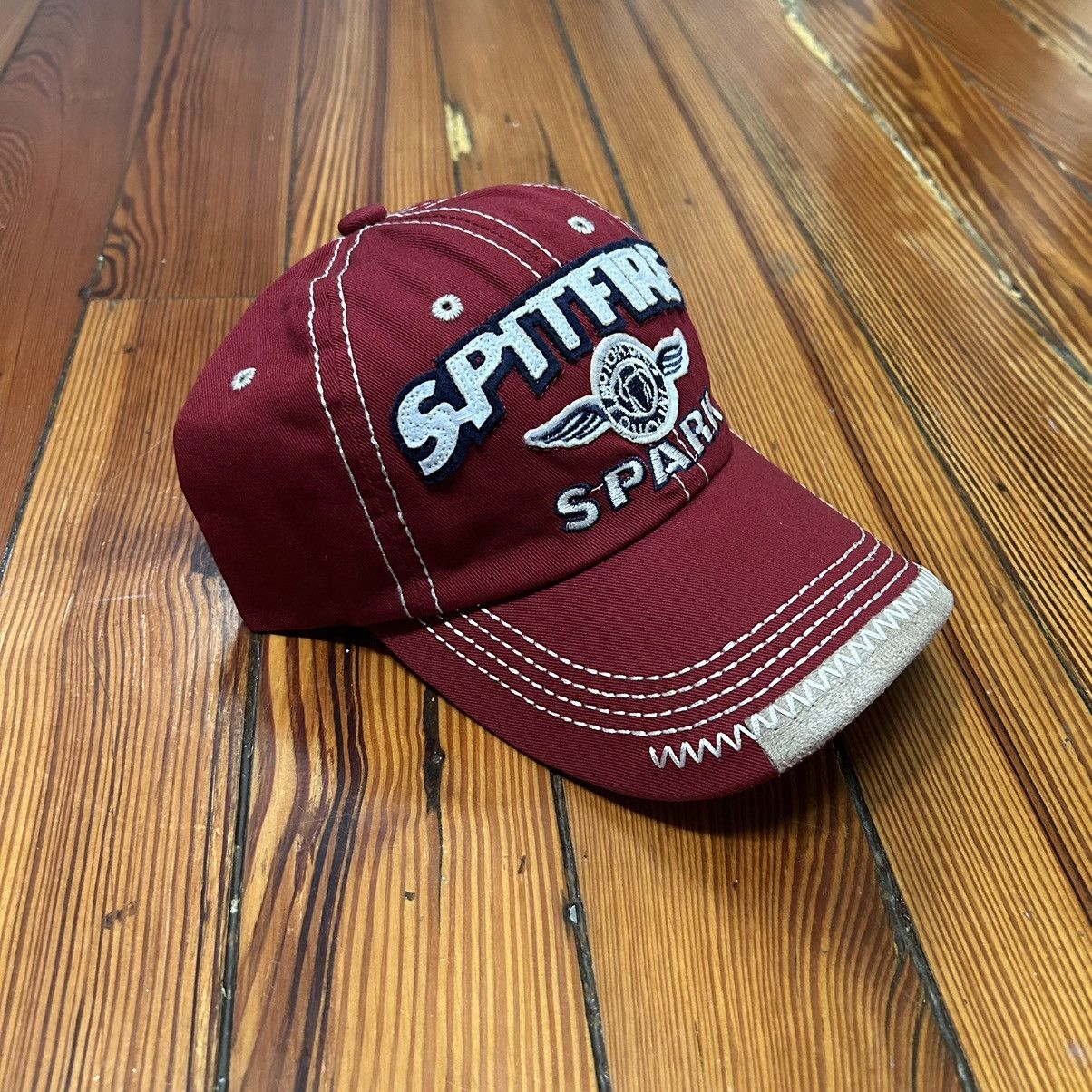 Japanese Brand Vintage Y2K 2000 Spitfire Spark racing red punk skater hat Size ONE SIZE - 2 Thumbnail
