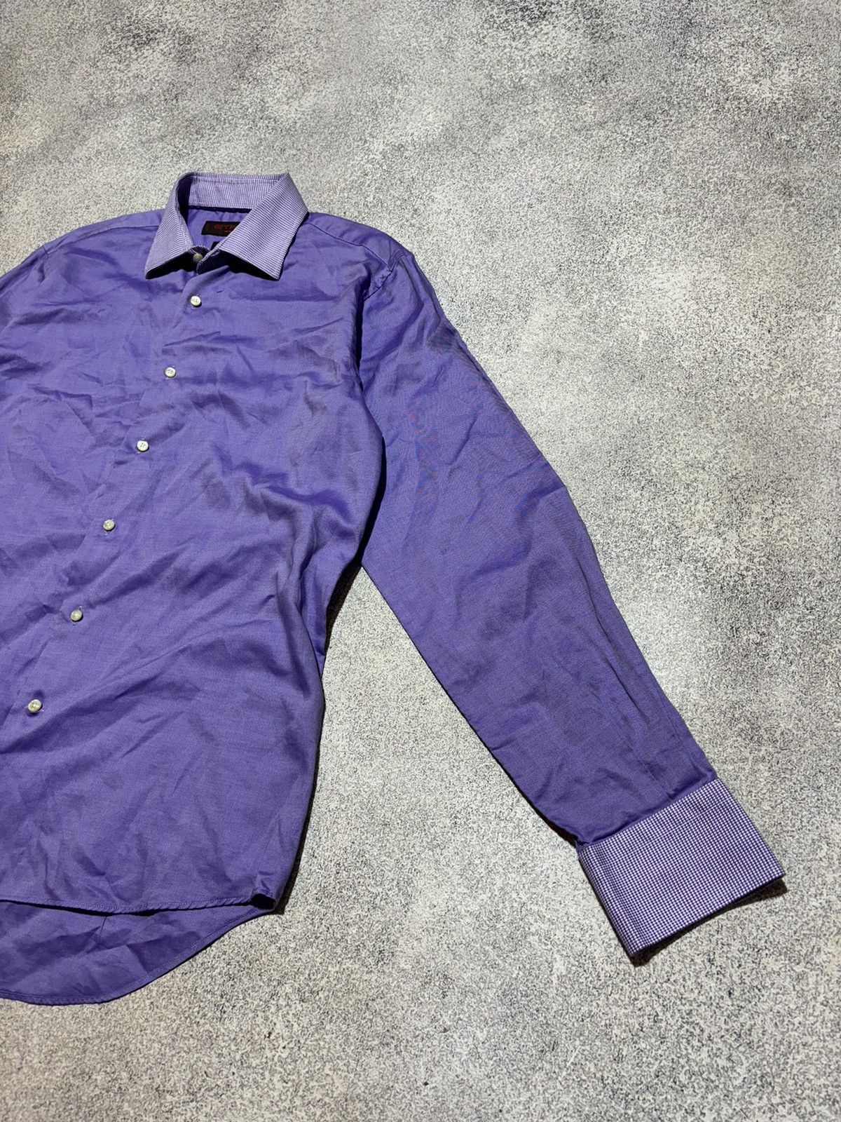Etro Etro Milano Shirt Slim Fit Purple size M Size US M / EU 48-50 / 2 - 3 Thumbnail