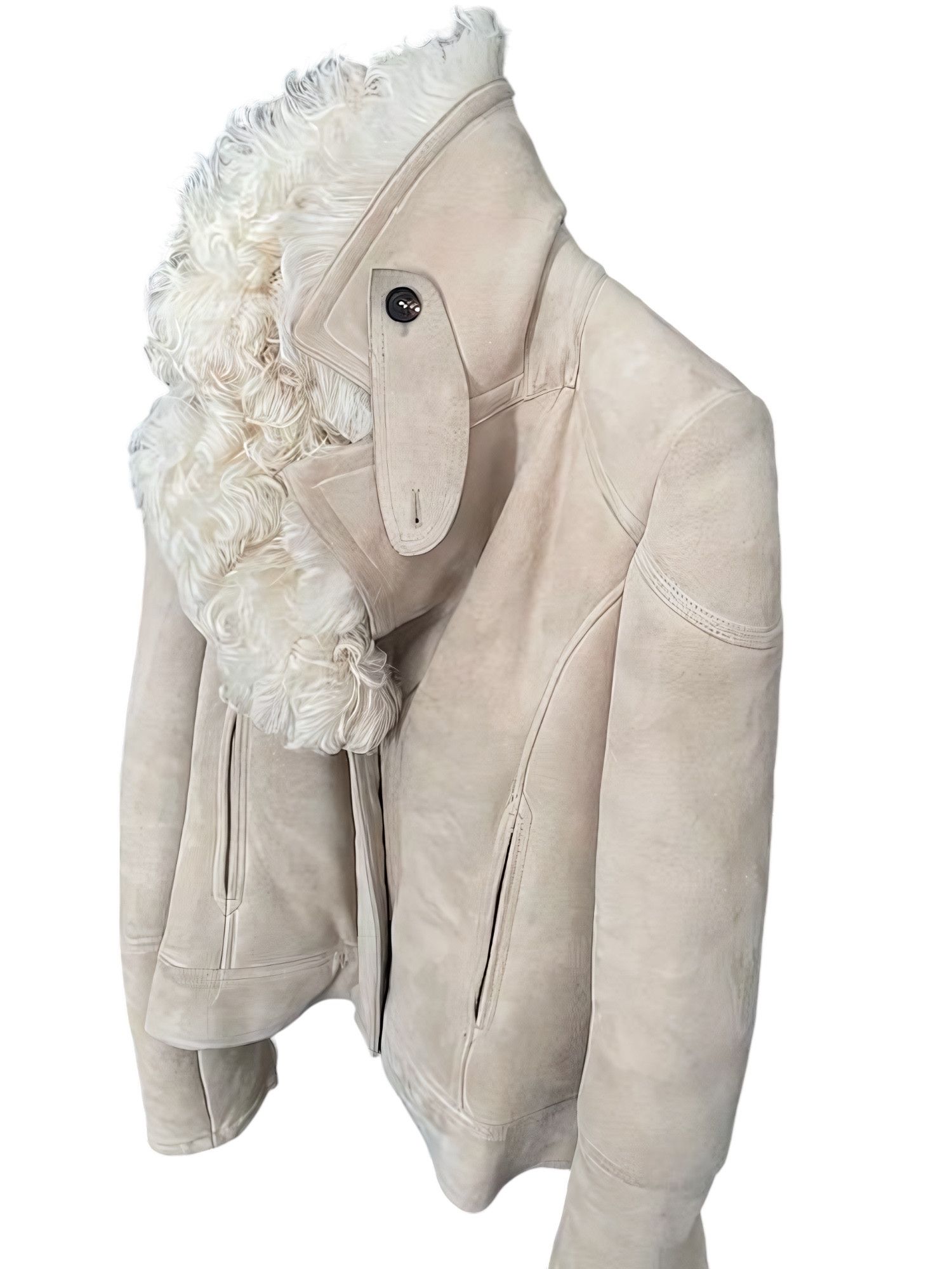 Gucci MONGOLIAN LAMB FUR SHEARLING SUEDE LEATHER JACKET TOM FORD Size M / US 6-8 / IT 42-44 - 3 Thumbnail