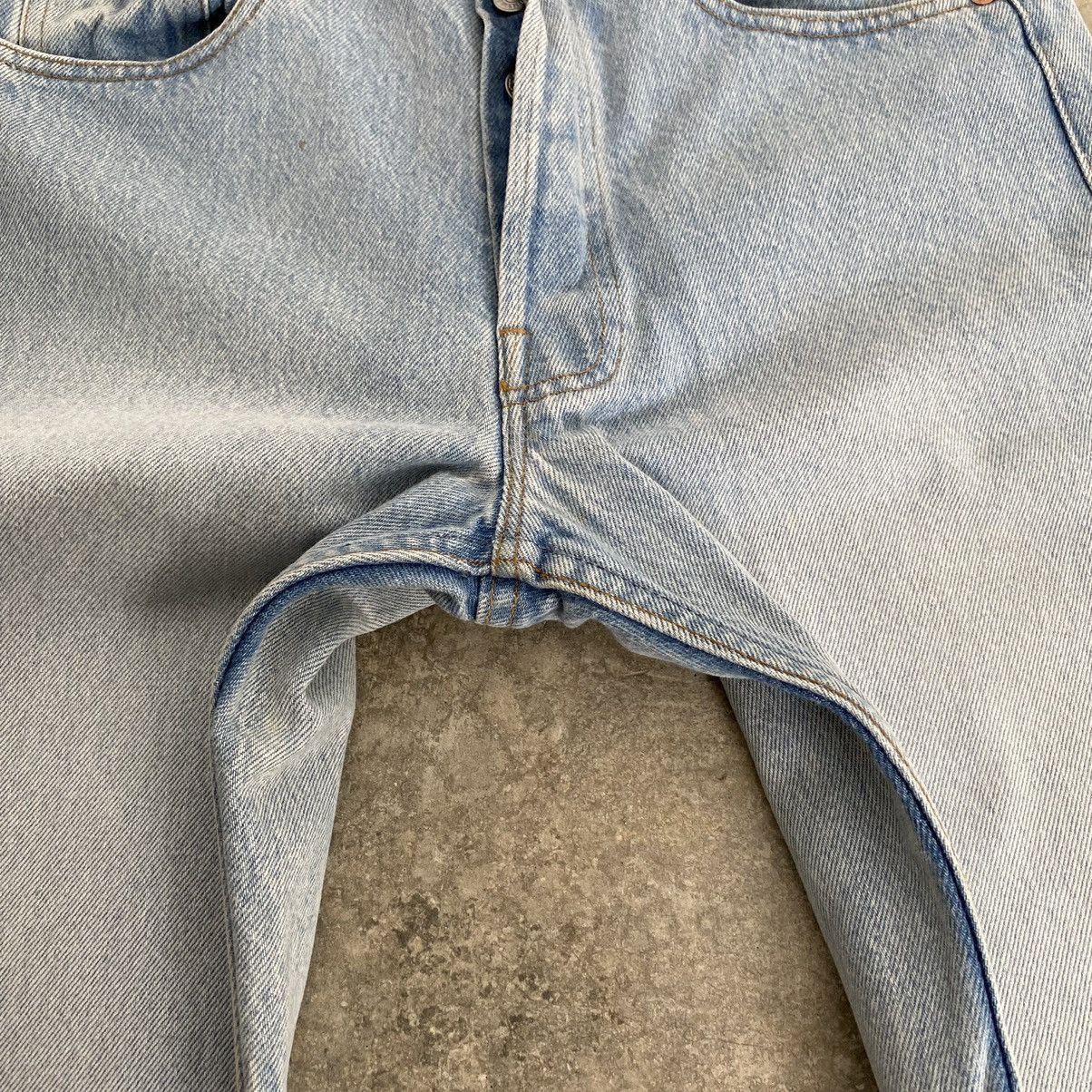 Levi's Size 27x29.5 Vintage 1990 Levis 501 Light Blue Denim Jeans Size US 27 - 12 Thumbnail