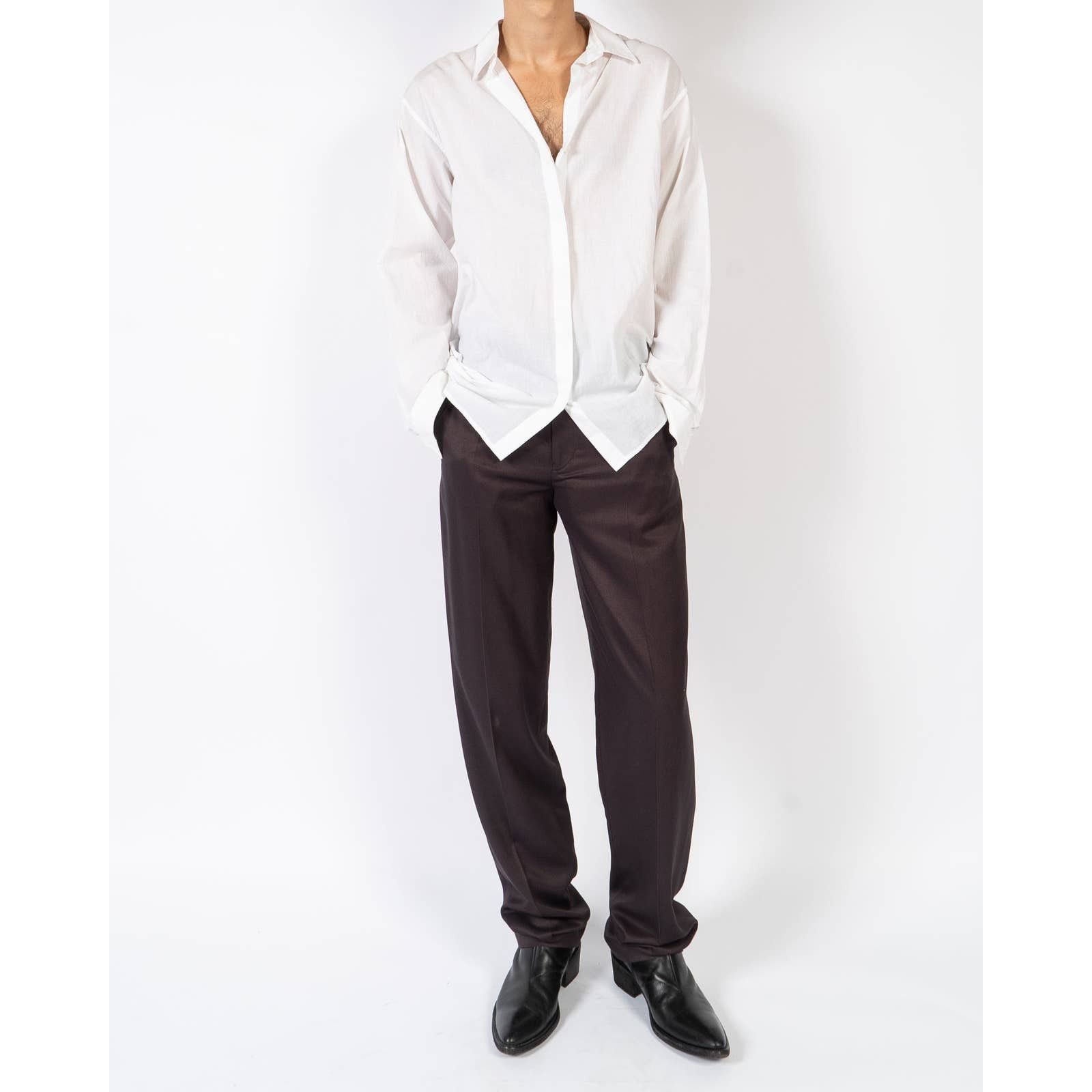 Haider Ackermann FW20 Marova Coffee Trousers Sample Size US 32 / EU 48 - 2 Thumbnail