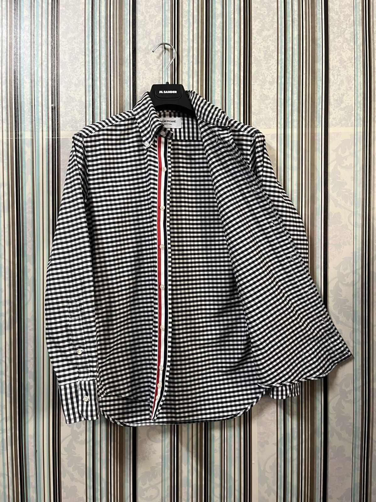 Thom Browne 2000s Gingham-check tartan longsleeve #H5 Size US S / EU 44-46 / 1 - 7 Thumbnail