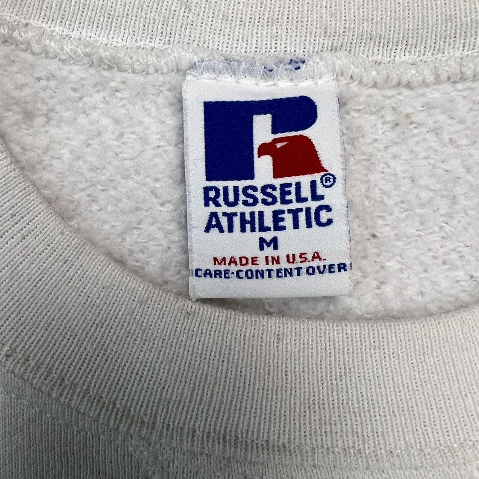Russell Athletic × Vintage Vintage Russell Athletic Sweatshirt Blank USA 90s Pullover Size US M / EU 48-50 / 2 - 7 Thumbnail