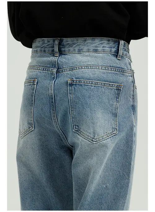 Other Men's loose simple washed jeans Size US 33 - 5 Thumbnail