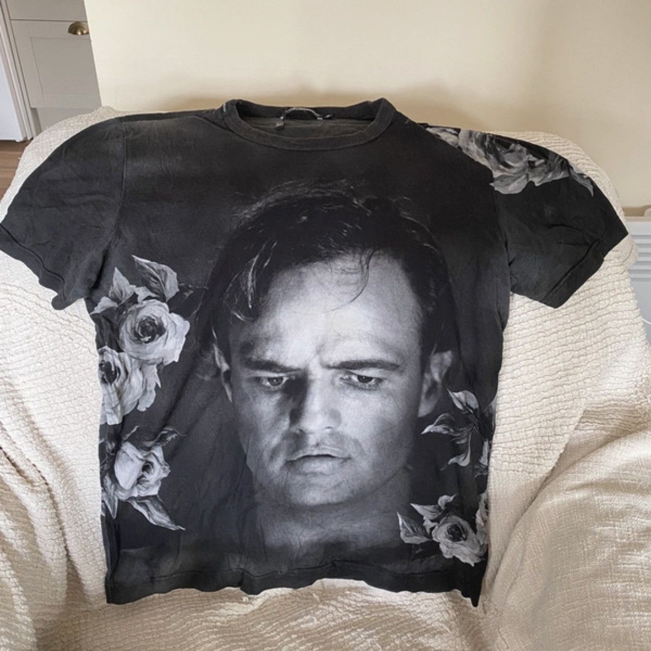 vintage DOLCE & GABBANA × Steve McQueen Vintage Dolce & Gabbana Steve Mcqueen White T Shirt Medium Bruce