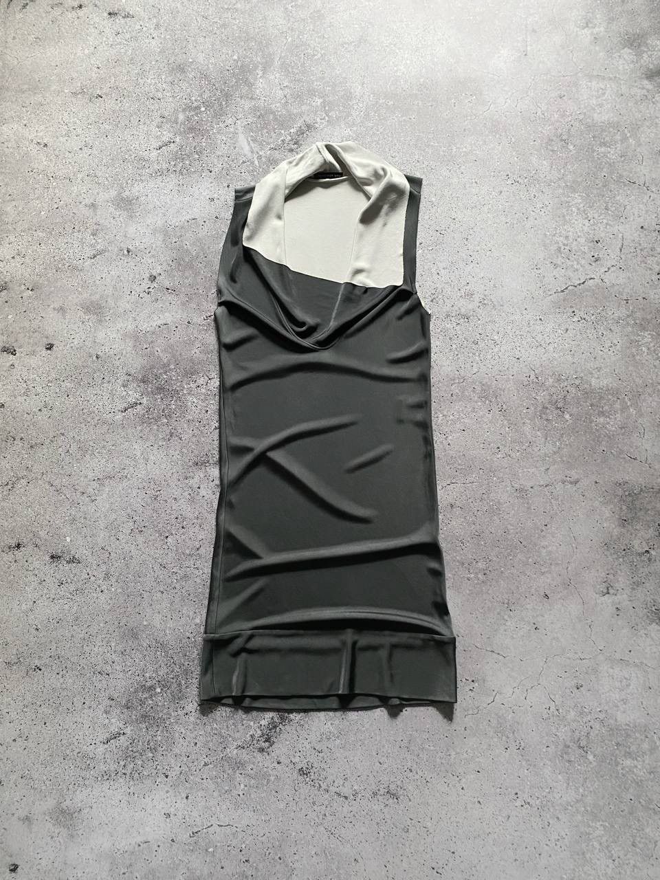 Balenciaga BALENCIAGA COWL NECK ASYMMETRIC SLEEVELESS CHROME GREY DRESS Size M / US 6-8 / IT 42-44 - 1 Thumbnail