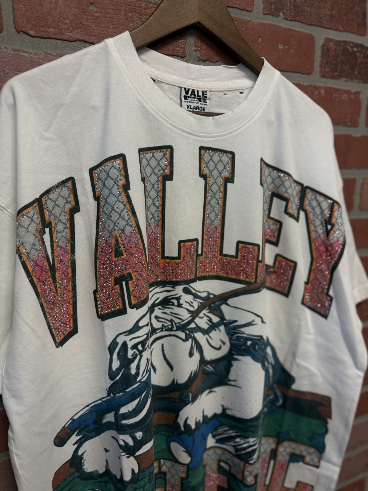 Vale Valley Vale Tee White Crystal Stones Size XL (NEW) Size US XL / EU 56 / 4 - 4 Thumbnail