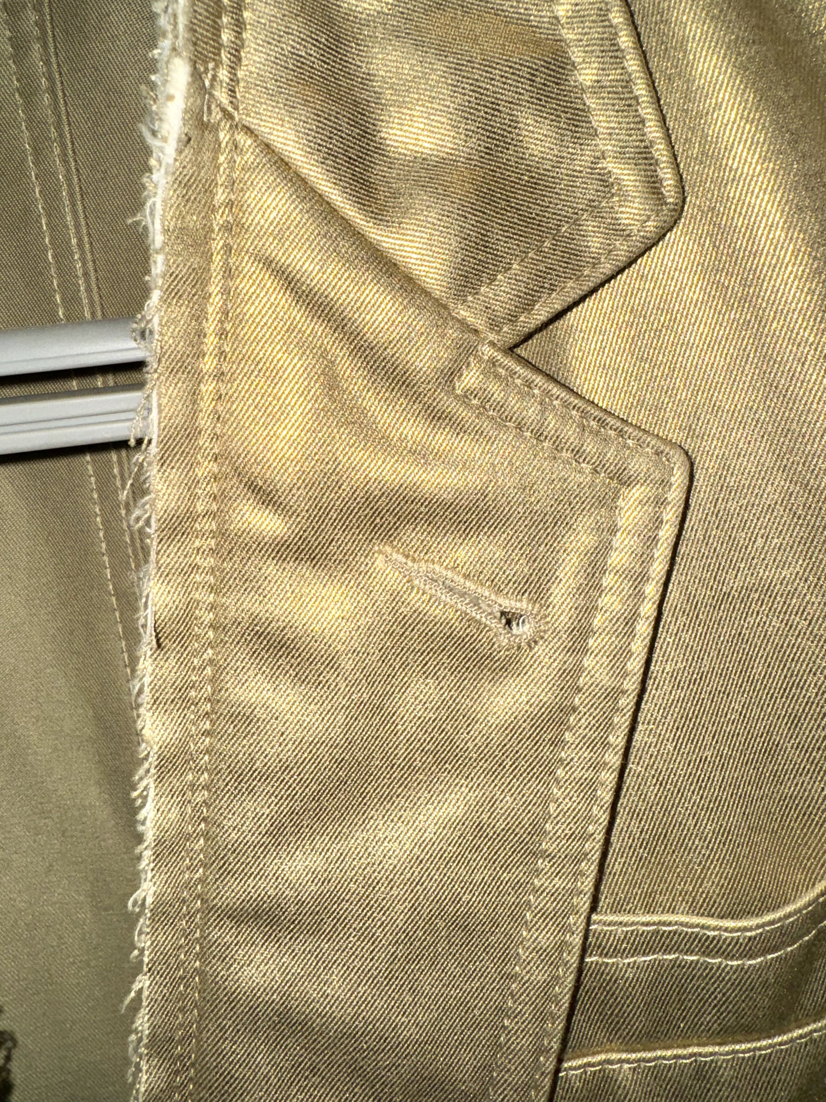 Comme des Garcons Homme Plus Gold Print Cotton Jacket Size M Size 40R - 3 Thumbnail