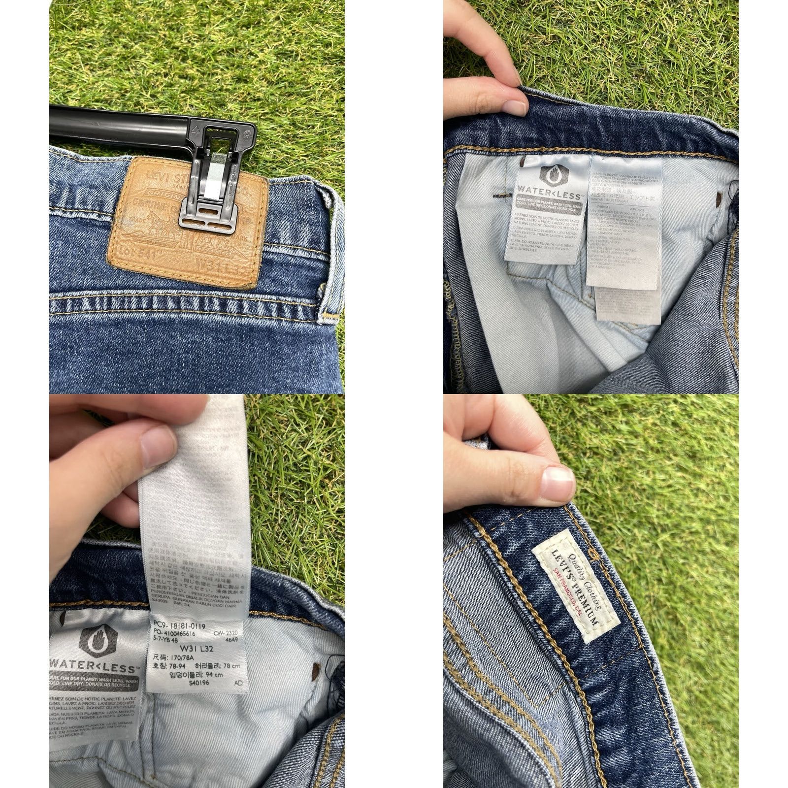 Levi's Levi's 541 Jeans Mens 31x32 Dark Wash Tapered Denim 5-Pocket USA 90s Streetwear Logo Mens Size US 31 - 8 Thumbnail