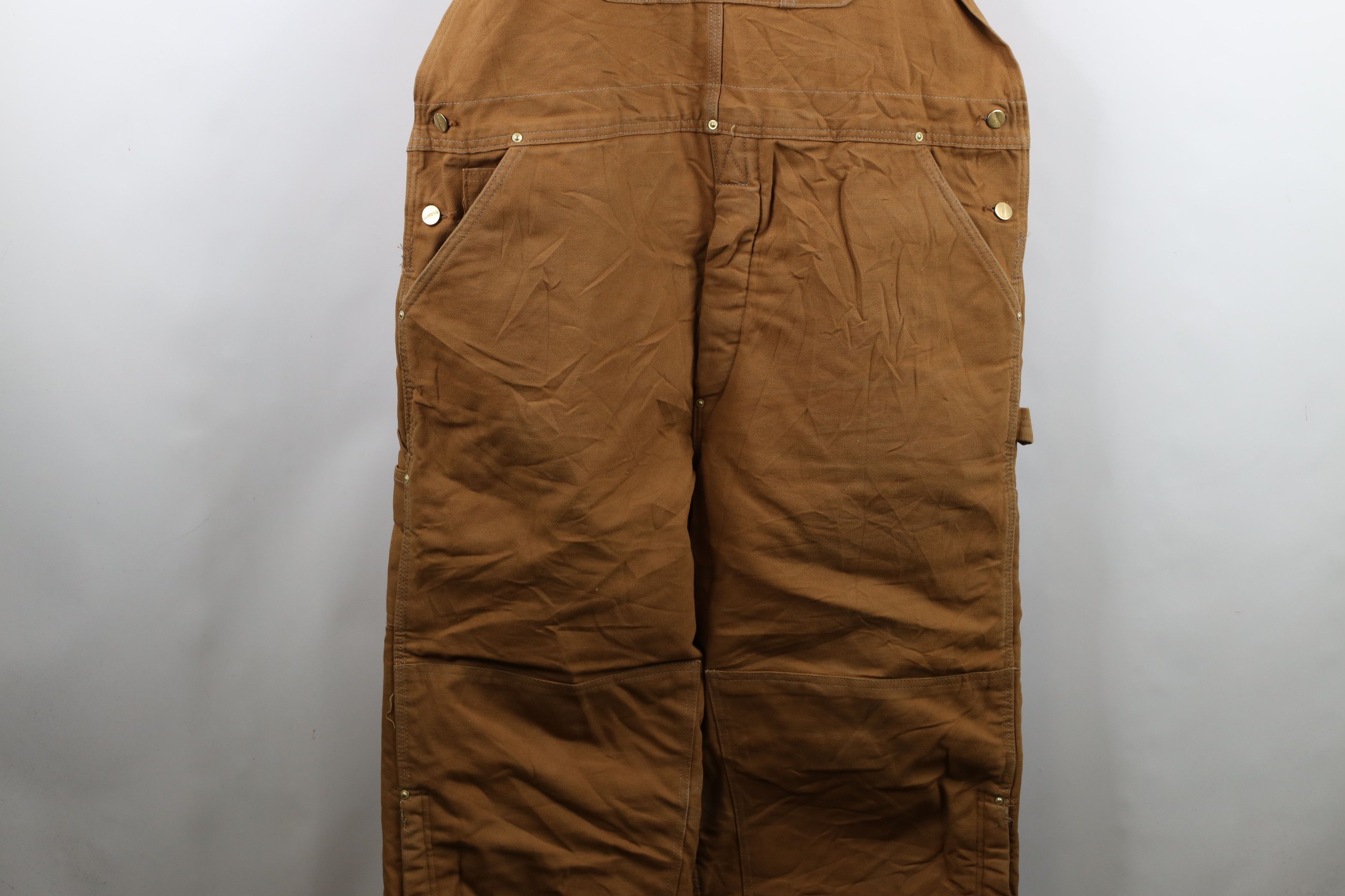 Carhartt Vintage Y2K 2003 Carhartt Distressed Quilted Overalls Size US 44 / EU 60 - 3 Thumbnail