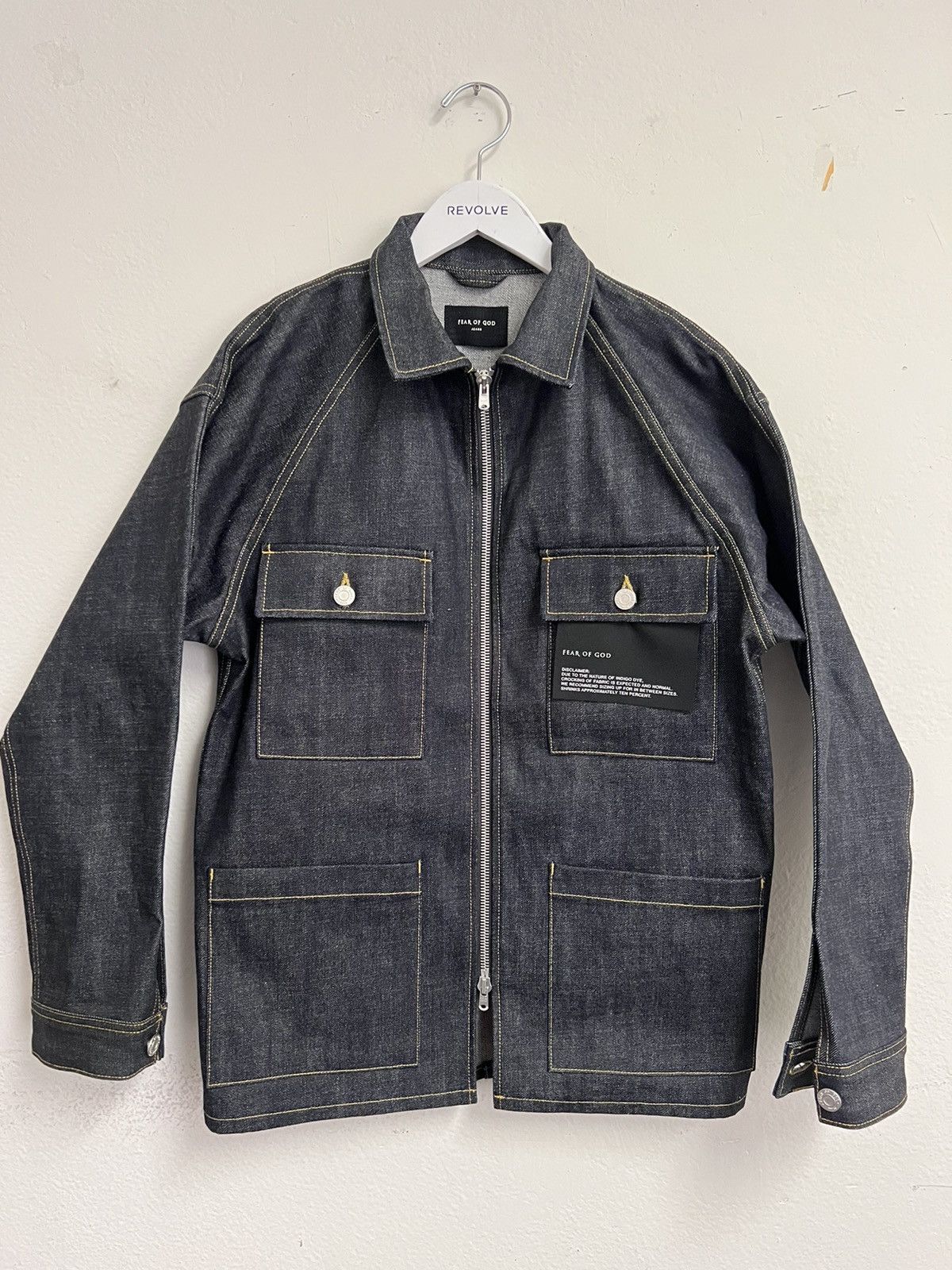 Fear of God Jeans Selvage Edge denim Work Jacket