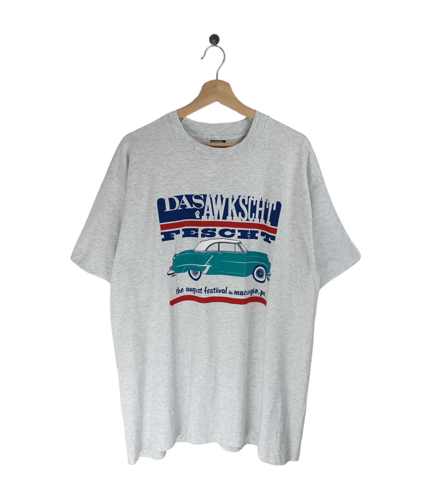 Vintage VINTAGE 90'S DAS AWKSCHT FESCHT HOT ROD CLASSIC CAR TEE Size US XL / EU 56 / 4 - 1 Thumbnail