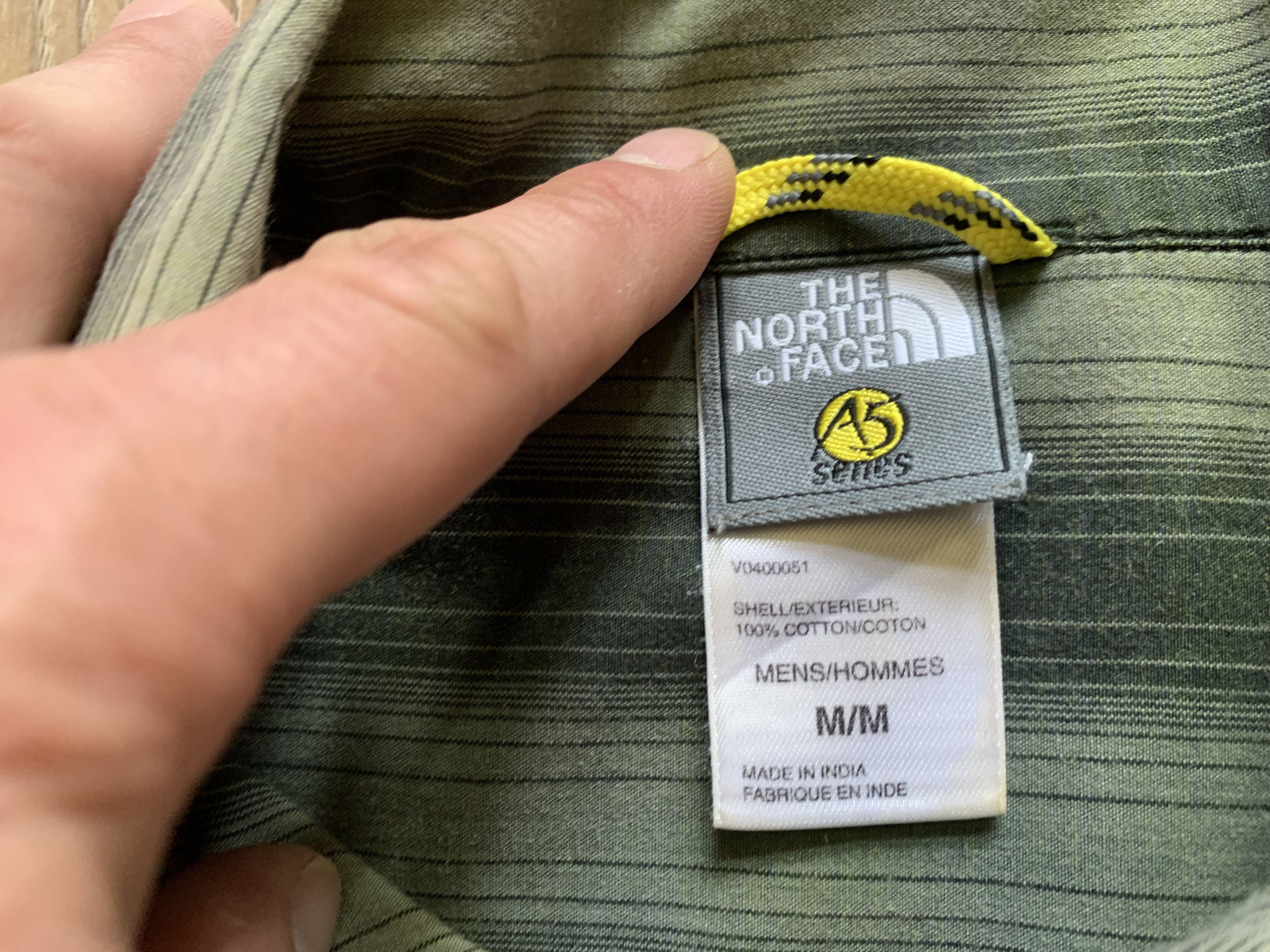 The North Face × Vintage The North Face A5 Series Stripe Short Sleeve Trekking Shirt Size US M / EU 48-50 / 2 - 5 Thumbnail