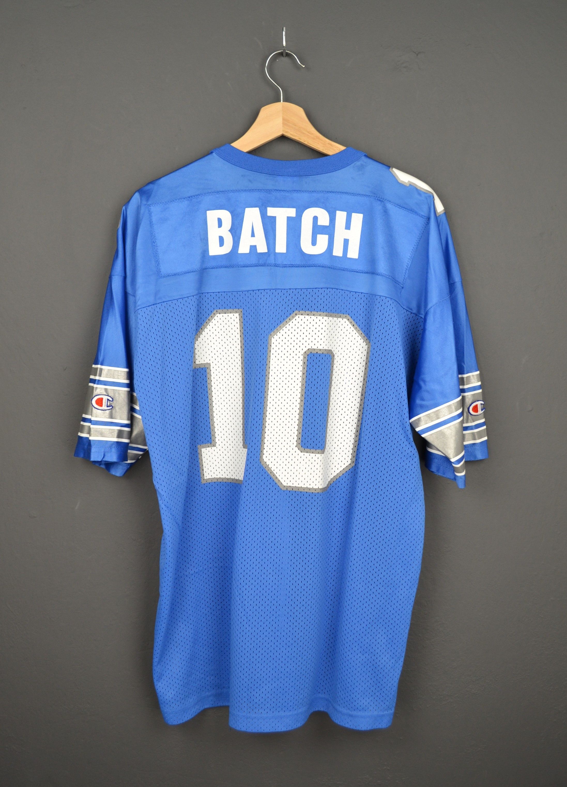 Champion Vintage Charlie Batch #10 Detroit Lions Jersey Champion 44 Size US L / EU 52-54 / 3 - 2 Thumbnail