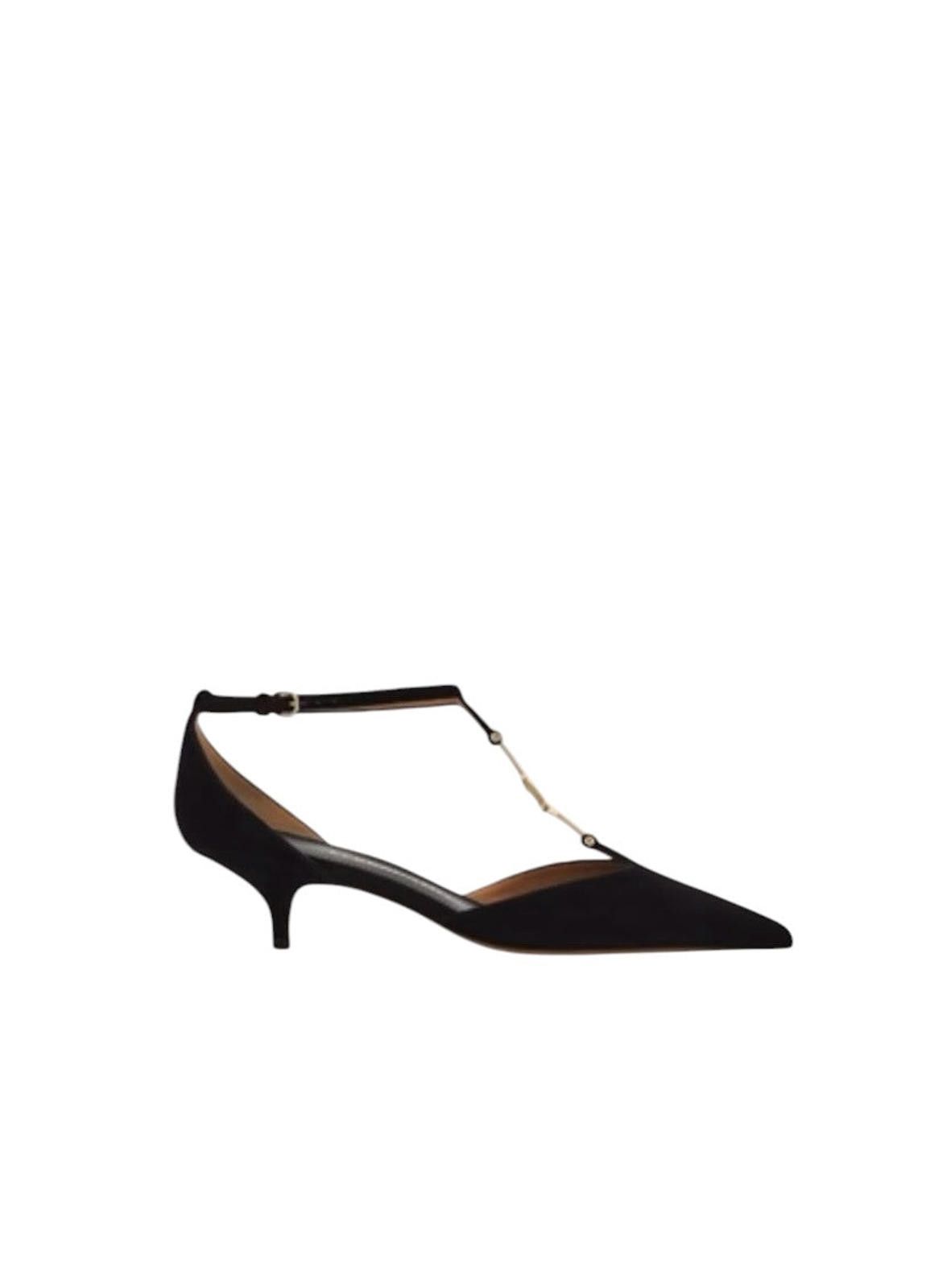 Salvatore Ferragamo Ferragamo F-Buckle T-Strap Pump Size US 7.5 / IT 37.5 - 1 Thumbnail