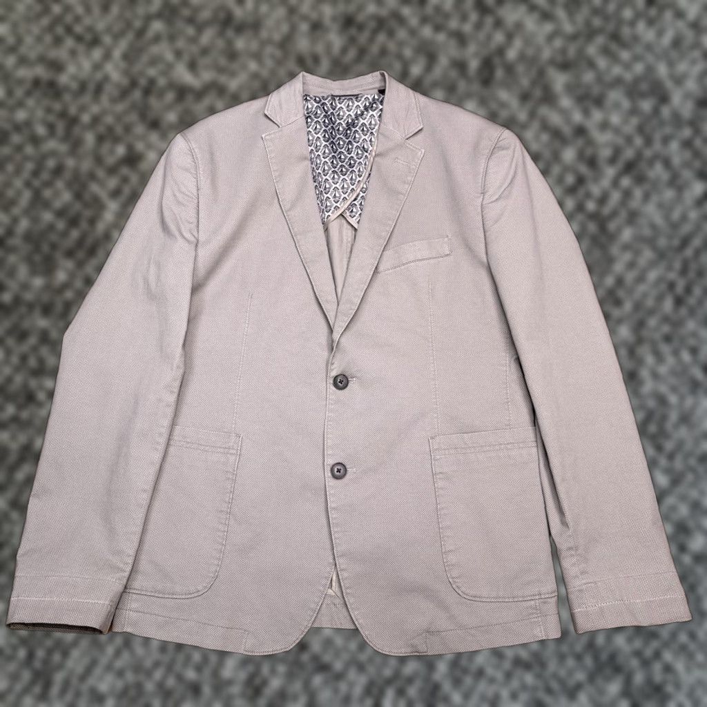 Johnston & Murphy Johnston Murphy Sport Coat Medium Tan Stretch Blazer Size 40R - 1 Thumbnail