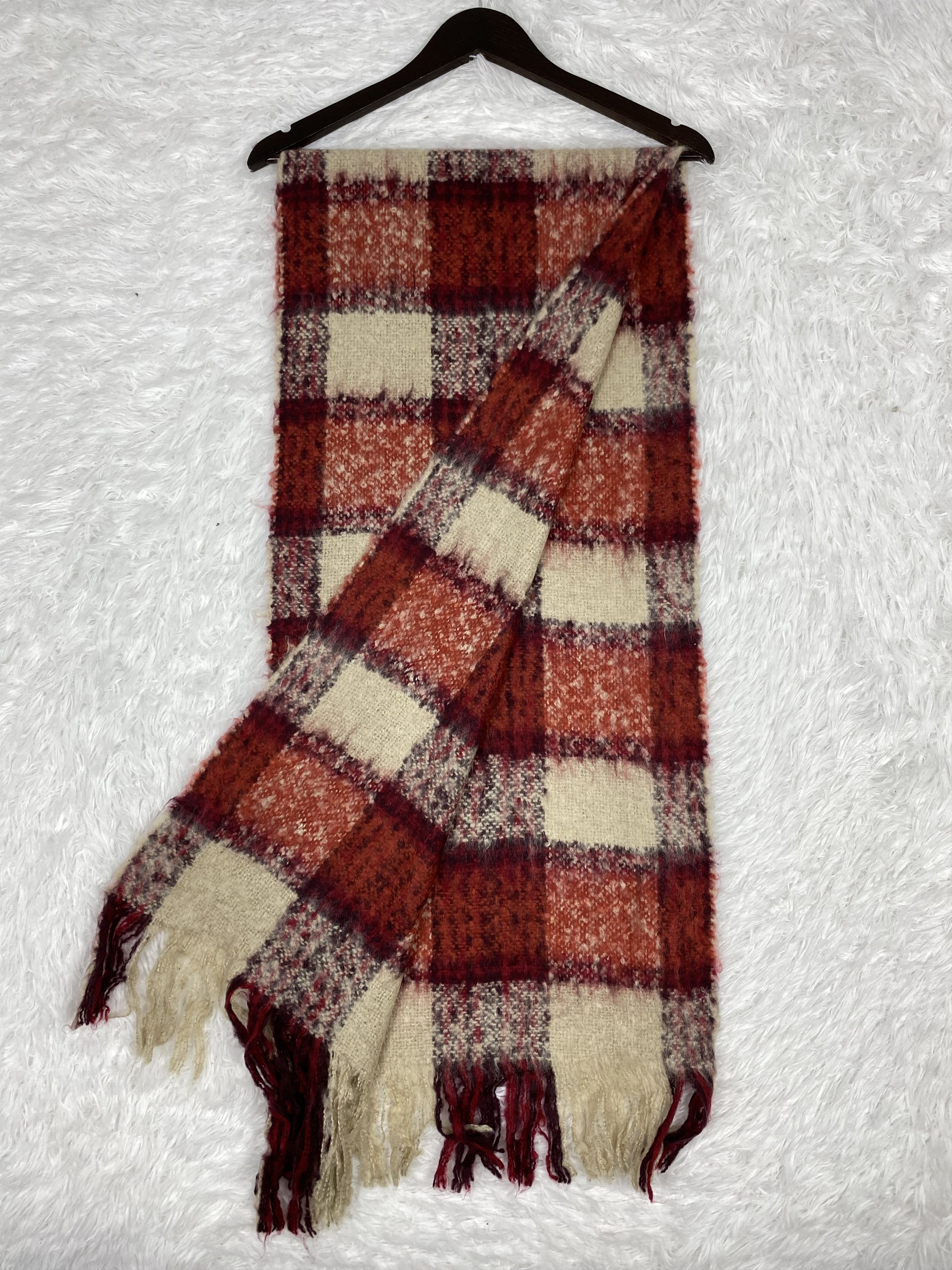 Japanese Brand Vintage Mohair Scarf / Muffler Neckwear PM0072 Size ONE SIZE - 6 Thumbnail