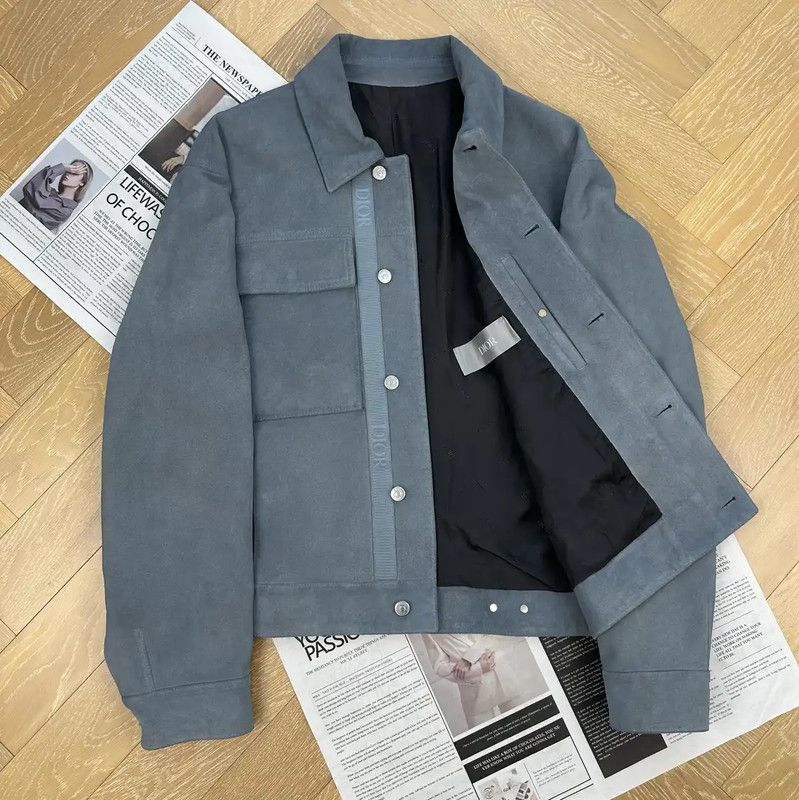 Dior Dior Gray Oversized Men's Outerwear Jacket 0089 Size US XXL / EU 58 / 5 - 1 Thumbnail