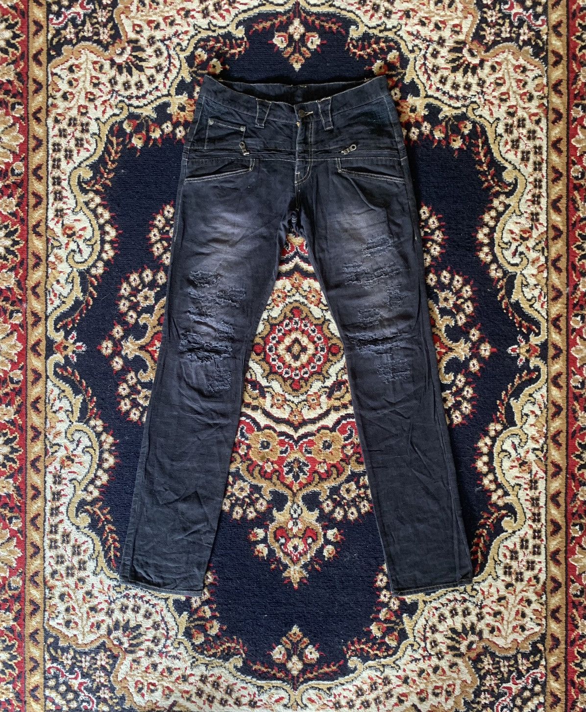 PPFM PPFM Buckel Back Distressed Denim Size US 30 / EU 46 - 1 Thumbnail