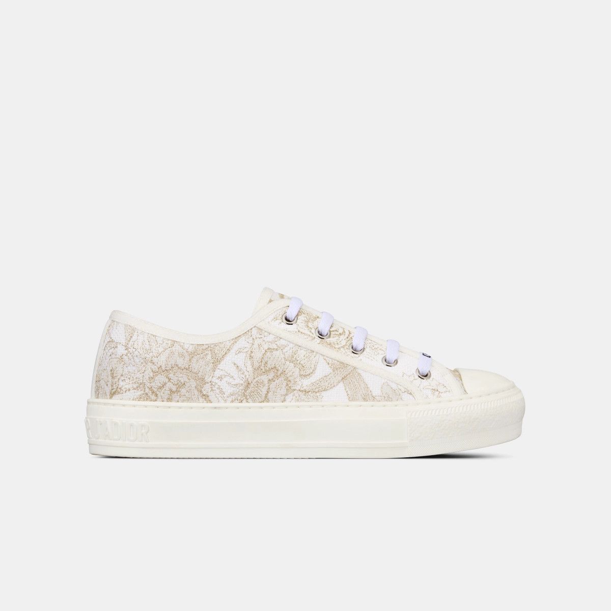 image of Dior O1Bcso1Str0324 Sneaker In White & Gold in White/Gold, Women's