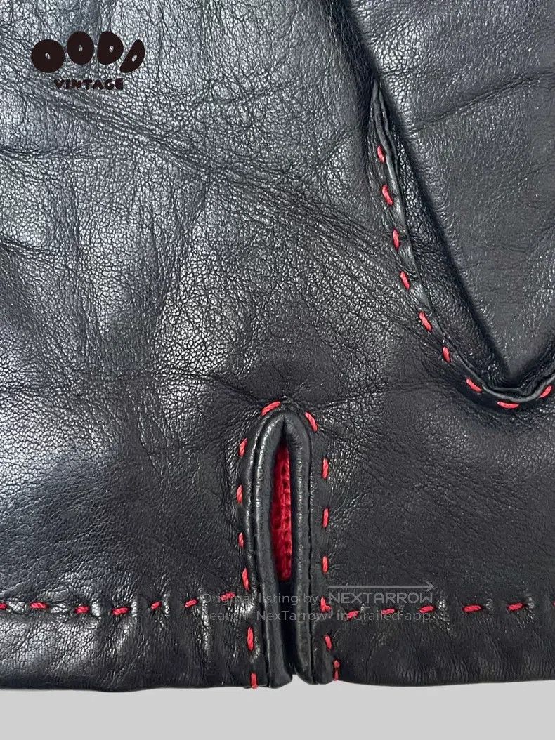 Vivienne Westwood Vivienne Westwood size 20 Leather and wool gloves with red Size ONE SIZE - 8 Thumbnail