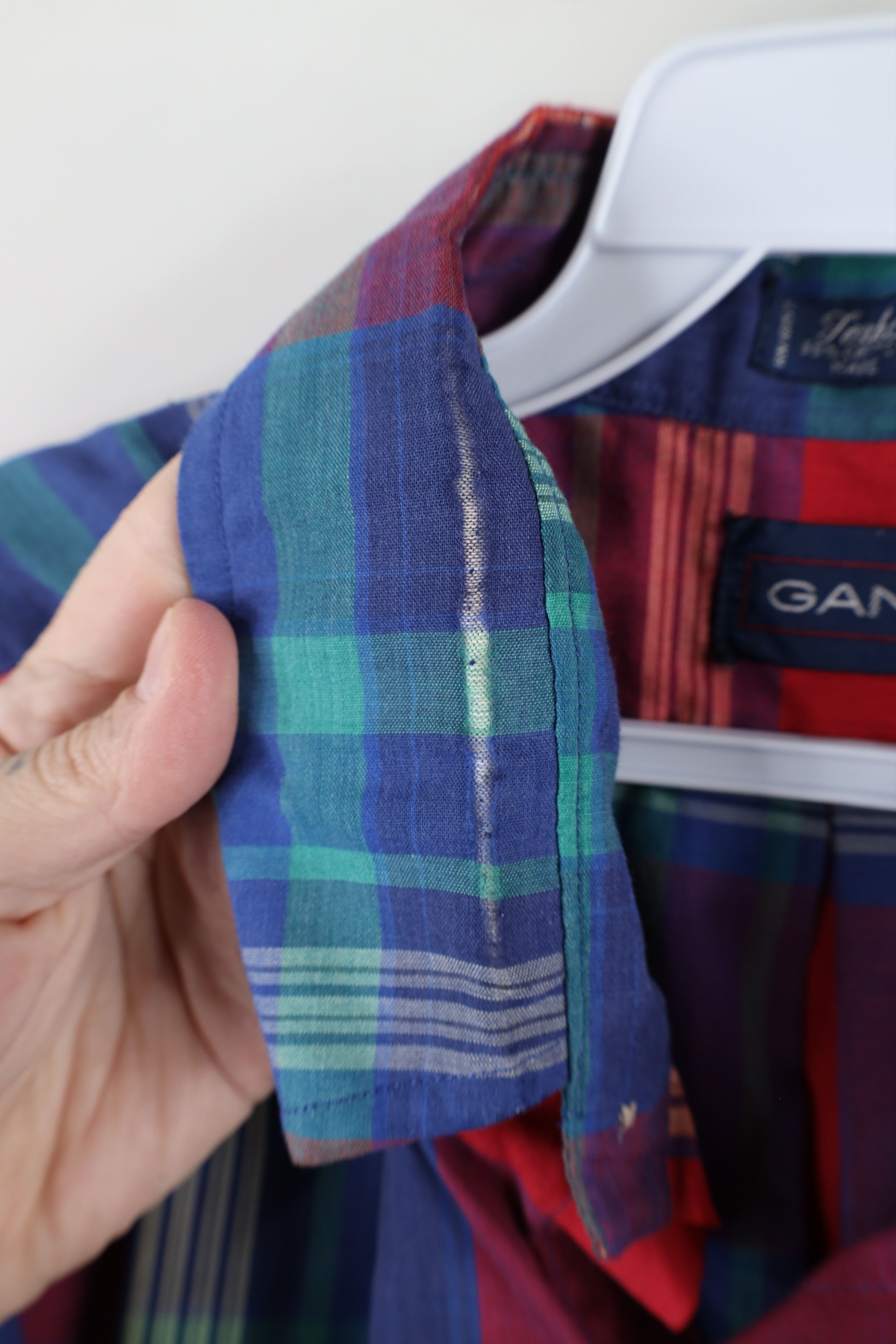 Vintage Vintage 90s Streetwear Short Sleeve Button Down Shirt Plaid Size US L / EU 52-54 / 3 - 8 Thumbnail