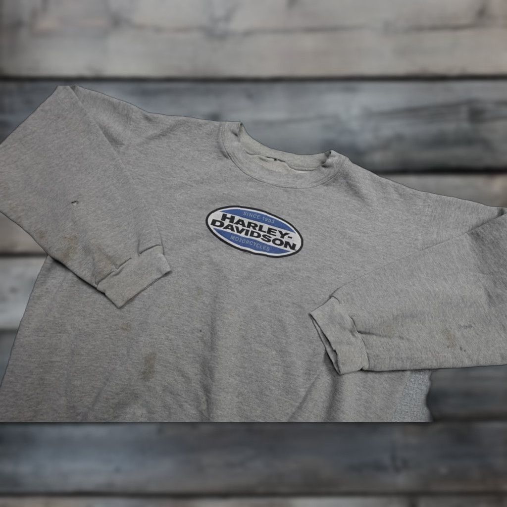 Carhartt Vintage Carhartt Harley Davidson Sweatshirt Mens L Gray Logo Motorcycle Biker Pullover Crewneck Size US L / EU 52-54 / 3 - 1 Thumbnail