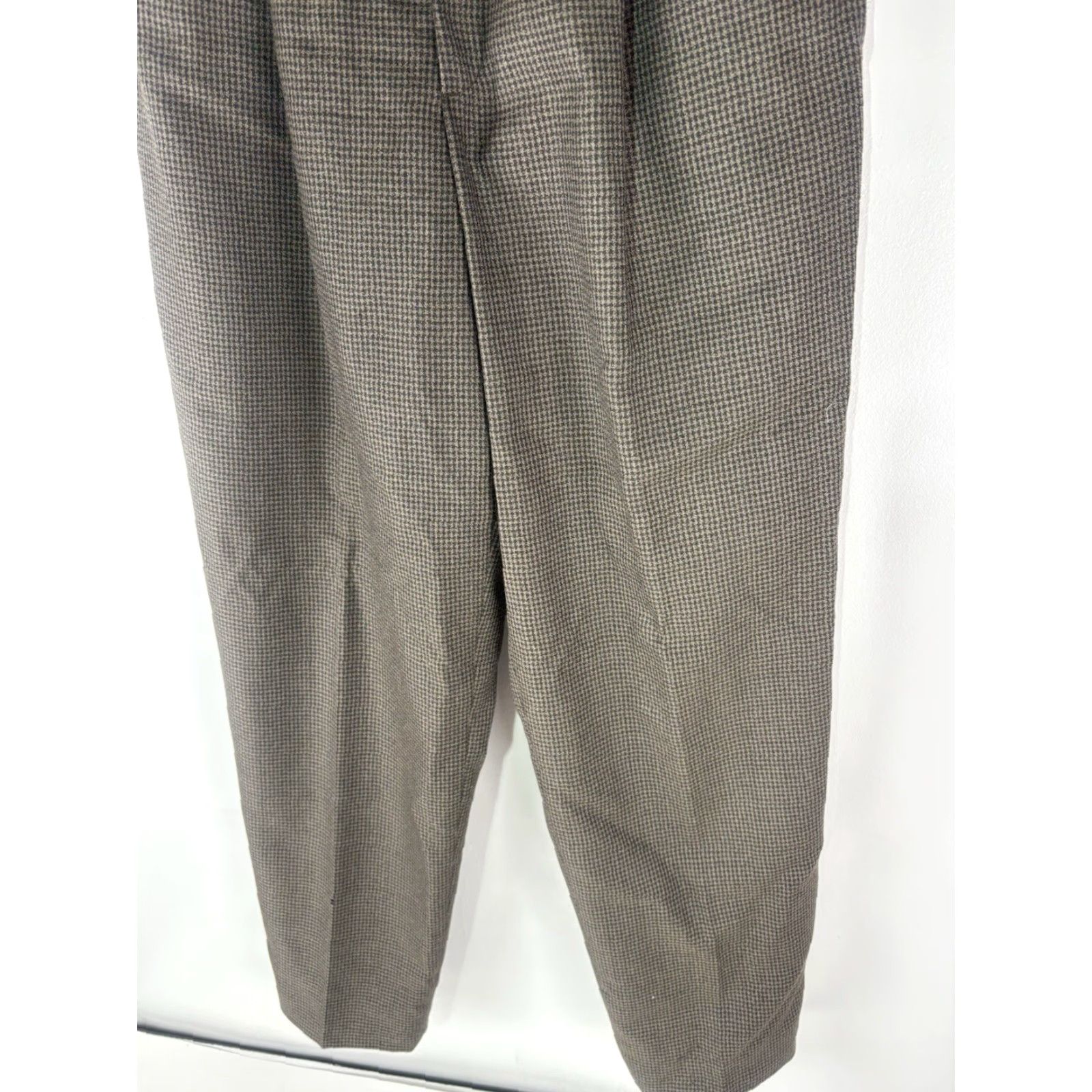Vintage VTG Giorgio Sant Angelo Wool Pleated Hi-Rise Dress Pants Womens Size 12 Size 34" / US 12 / IT 48 - 3 Thumbnail