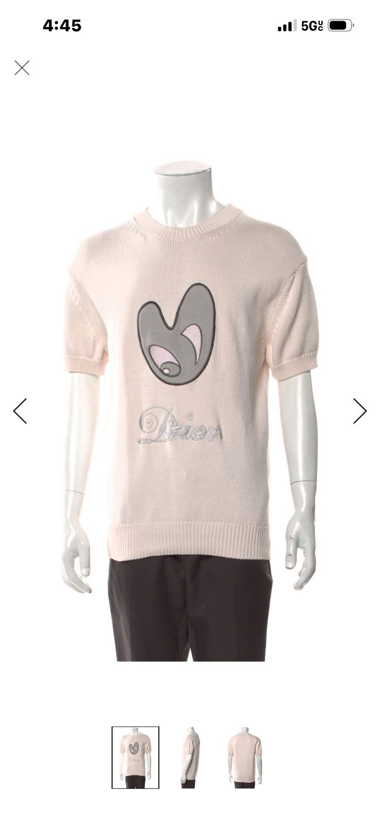 Dior Dior Short-Sleeve Knit Top Size US S / EU 44-46 / 1 - 9 Thumbnail