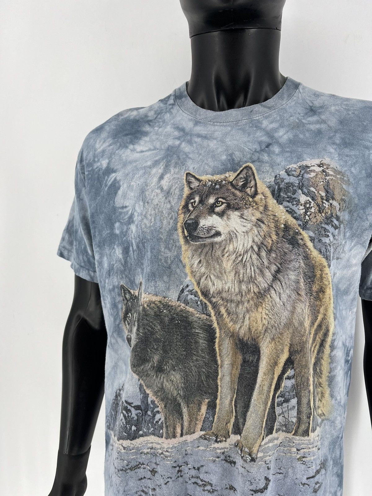 The Mountain × Vintage Vintage Y2K The Mountain Wolf Face Size S T-Shirt Size US L / EU 52-54 / 3 - 6 Thumbnail