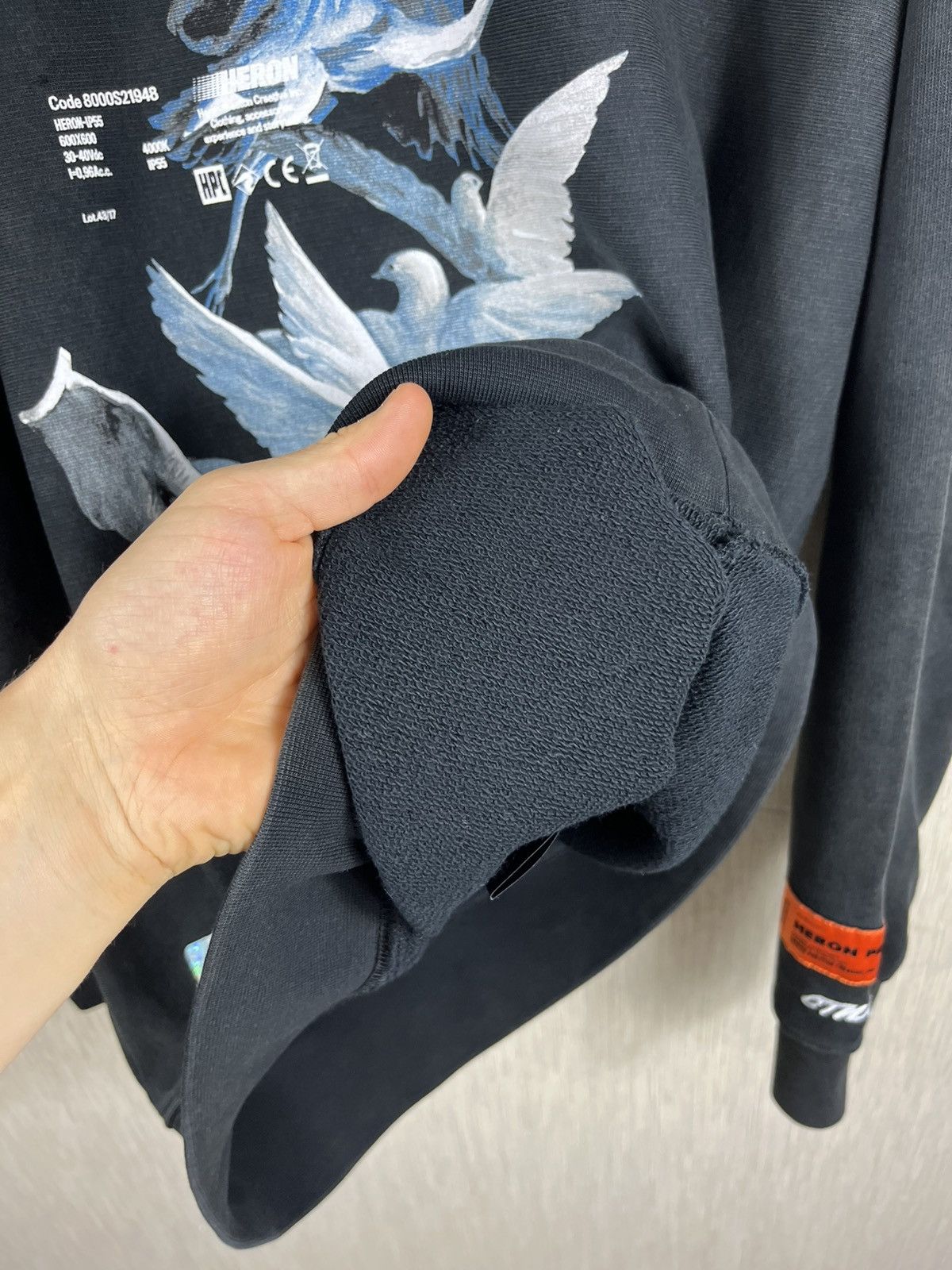 Heron Preston Heron Preston Dover oversize distressed crewneck sweatshirt Size US S / EU 44-46 / 1 - 21 Thumbnail