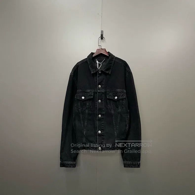 Balenciaga Balenciaga Black Washed Denim Jacket Size US M / EU 48-50 / 2 - 1 Thumbnail