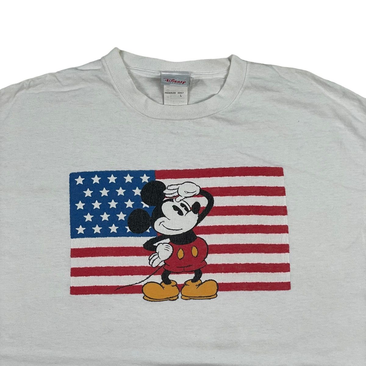 Mickey Mouse Vintage Salute Mickey Mouse American Flag Tee Size US L / EU 52-54 / 3 - 3 Thumbnail