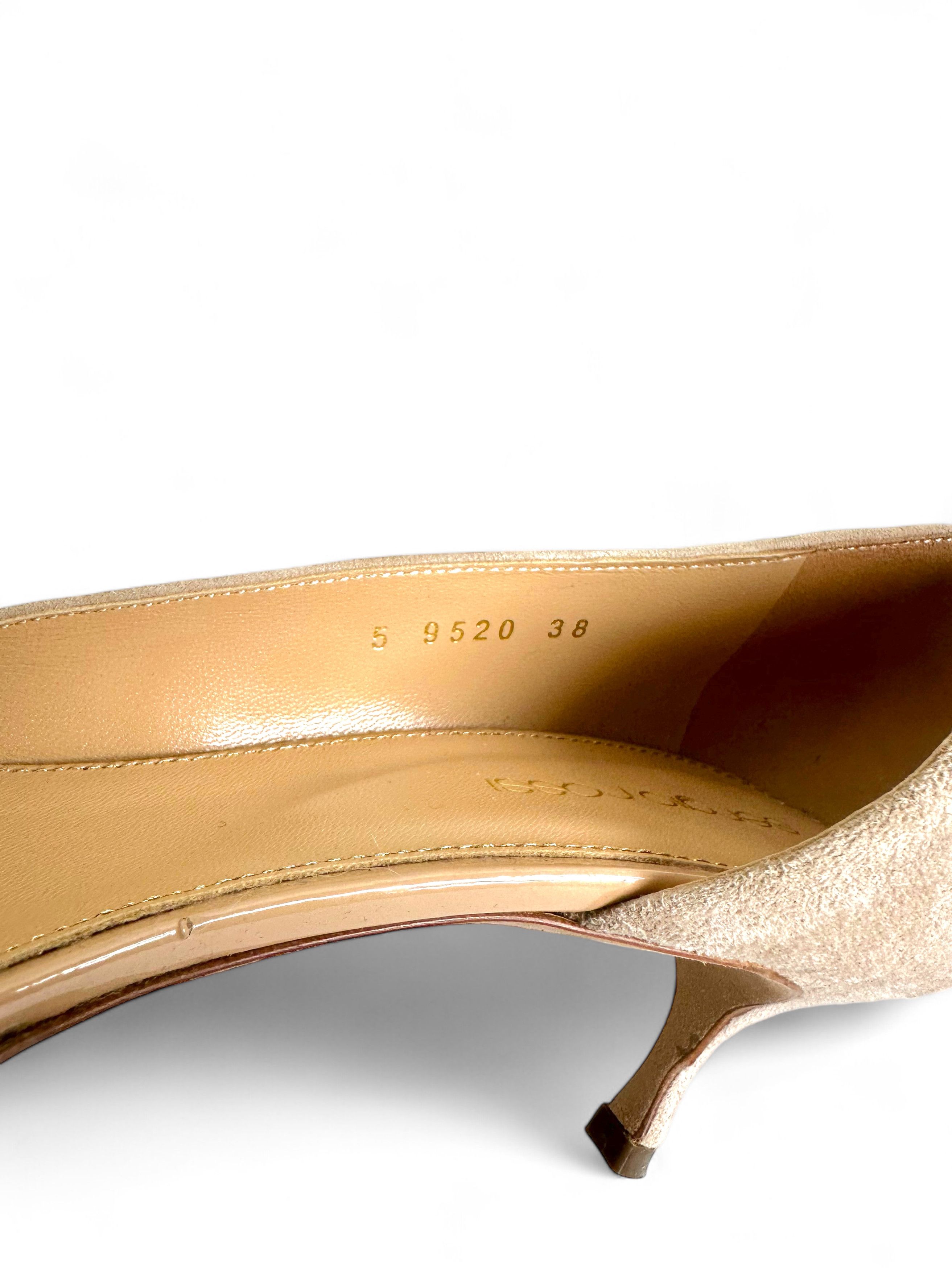 Sergio Rossi Sergio Rossi Seude Leather Heels eu38 Size US 8 / IT 38 - 8 Thumbnail